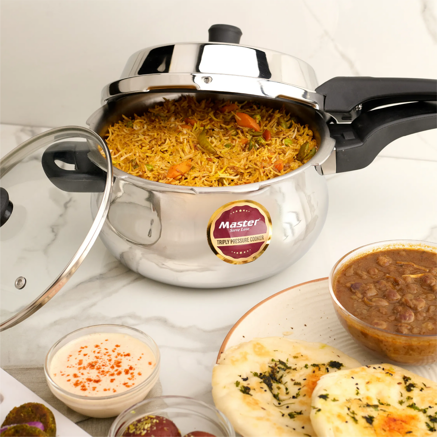 Flavorful Veg Biryani in Master 5 Litre Triply Pressure Cooker