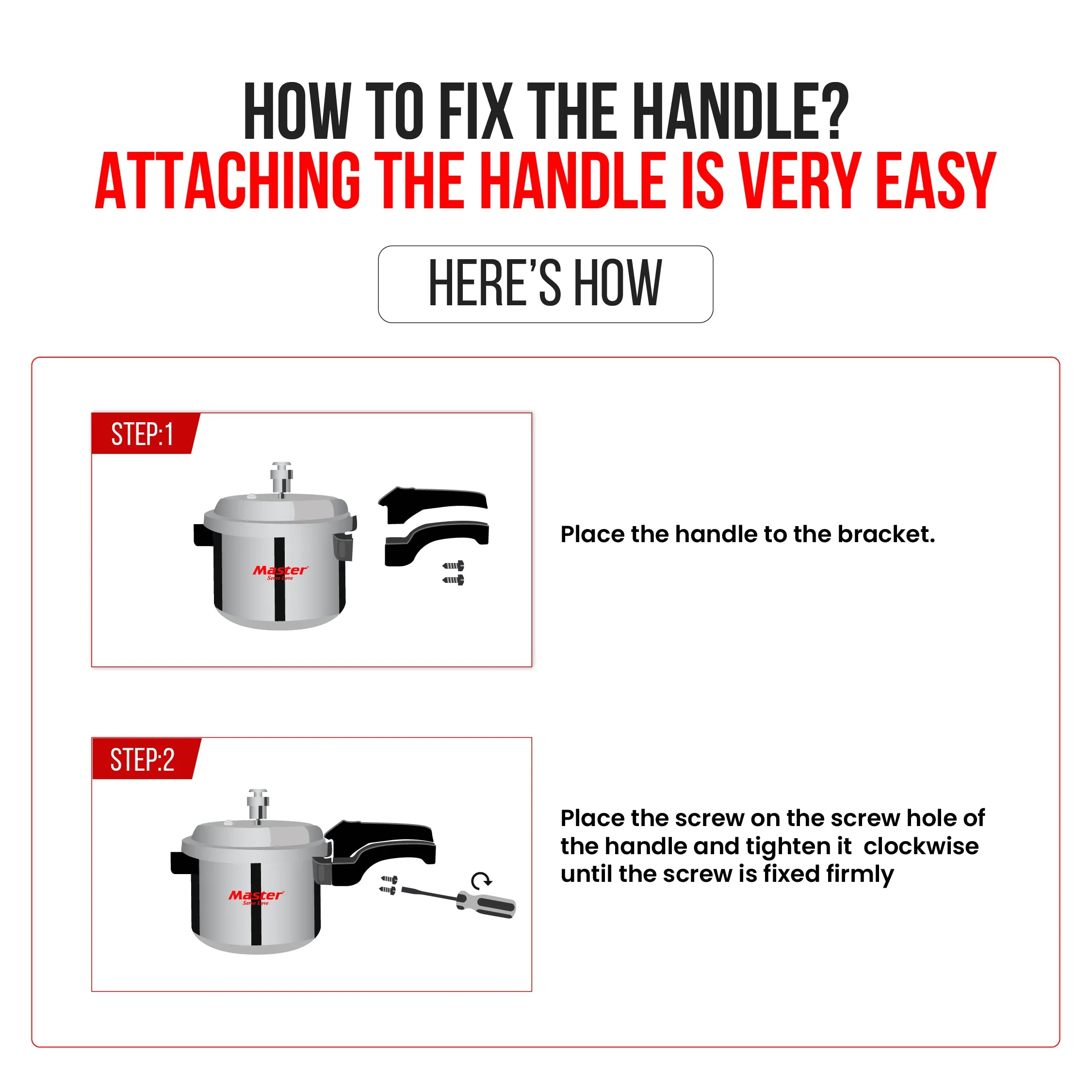 Handle Lid Big SS Smart - Master