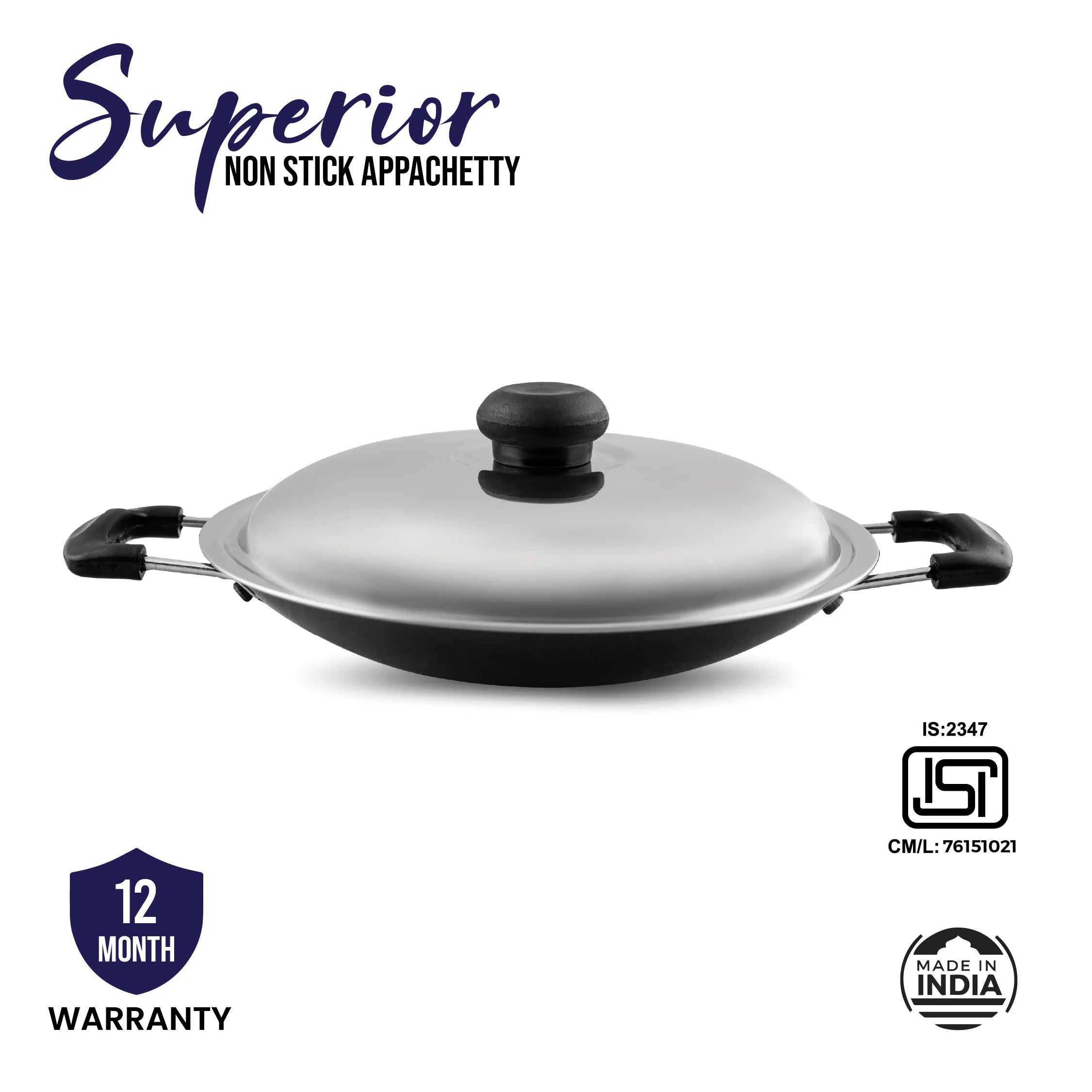Superior 20cm Appachetty with Lid - Master