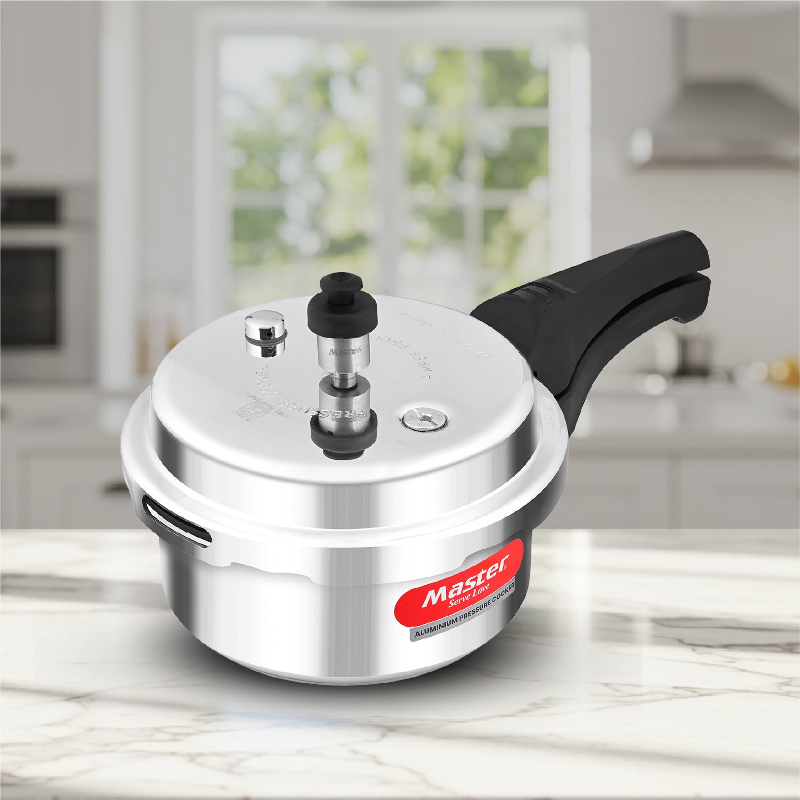 Deluxe 2L Aluminium Outer Lid - Heavy-Premium Pressure Cooker - Master