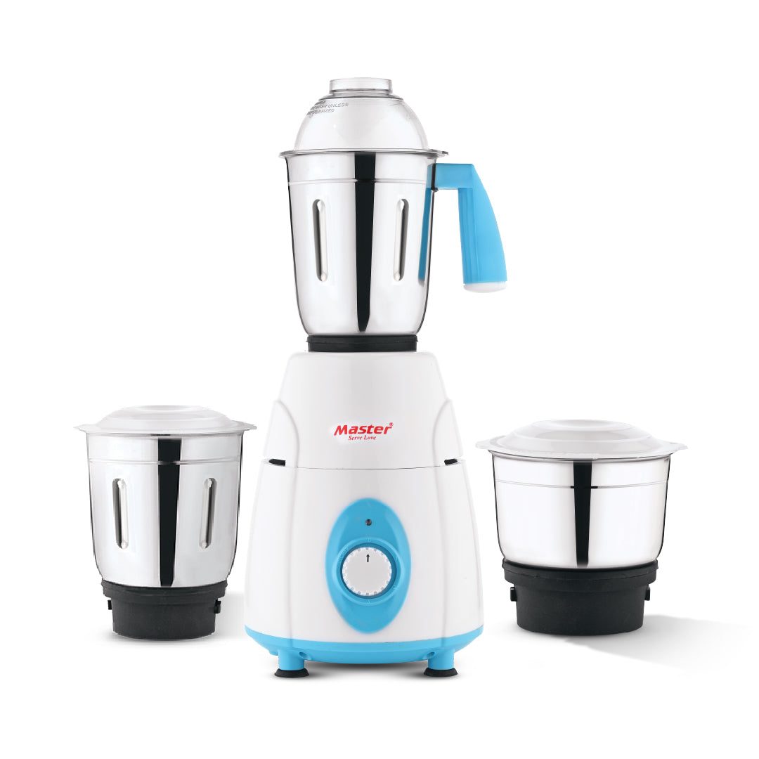 Charly PRO 600W Mixer Grinder with 3 Jars (Blue)