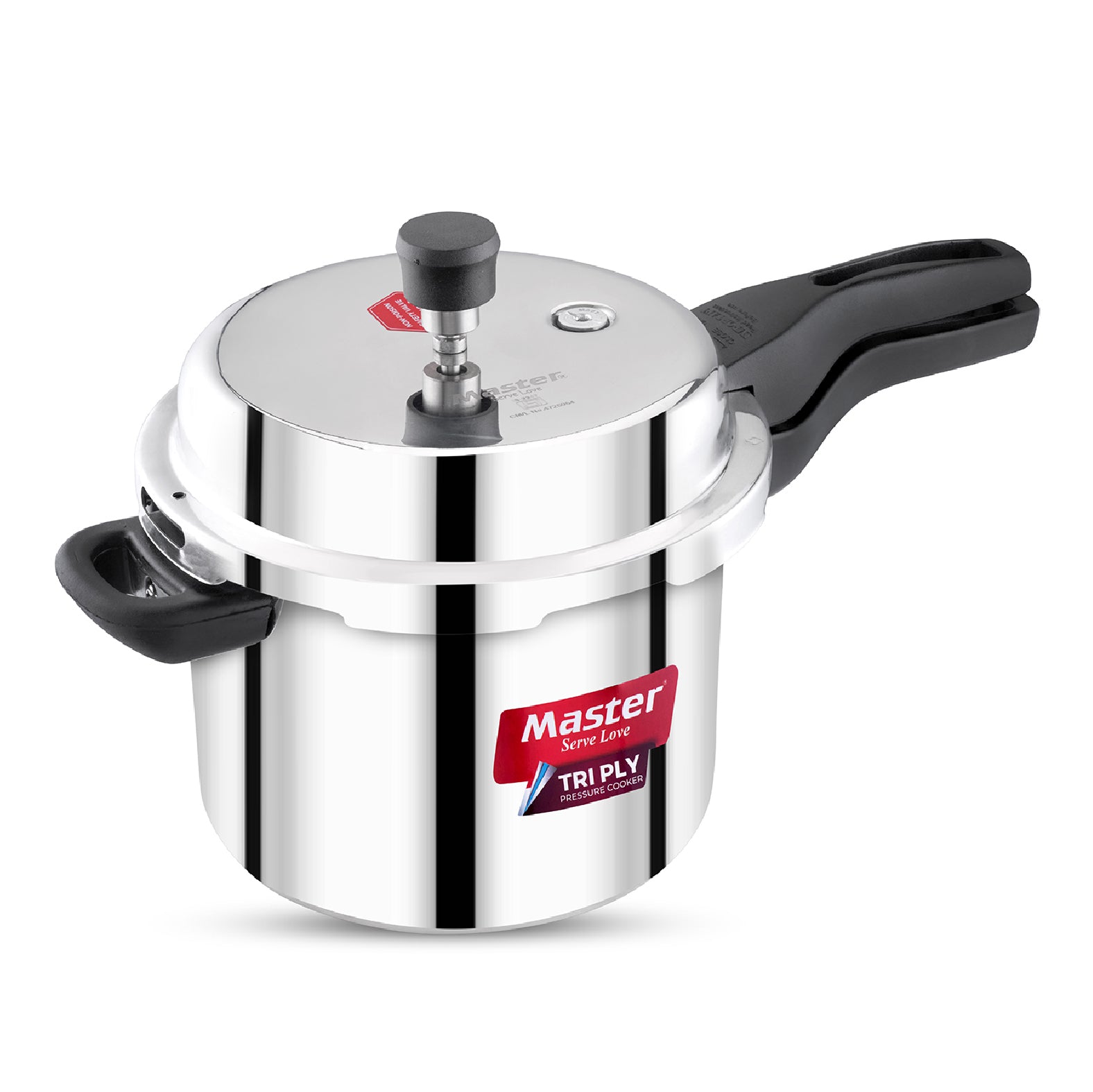 Trinamo 5L Outer Lid Tri Ply Pressure Cooker - Induction Base - Master