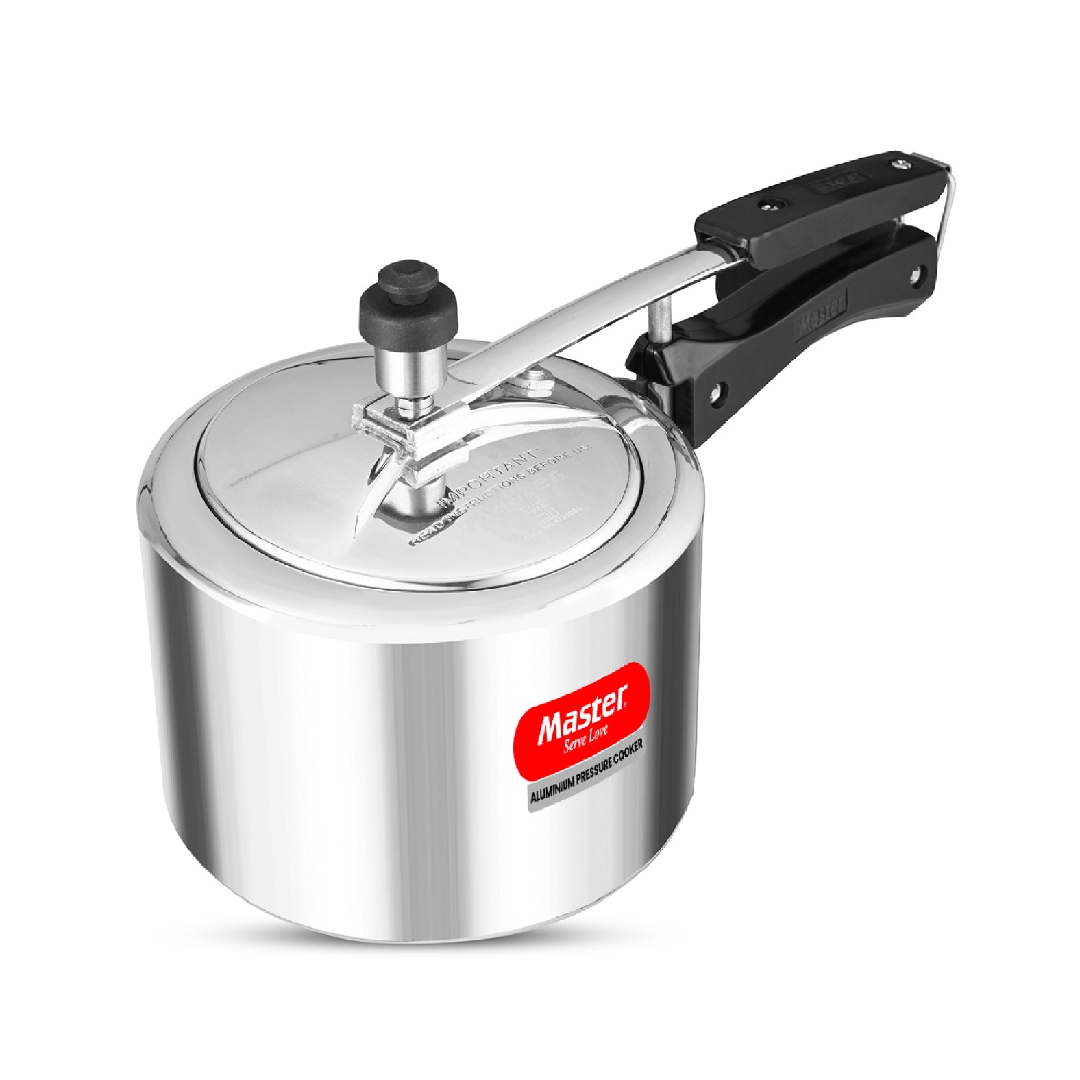 Secura 3L Aluminium Inner Lid Pressure Cooker - Induction Base - Master