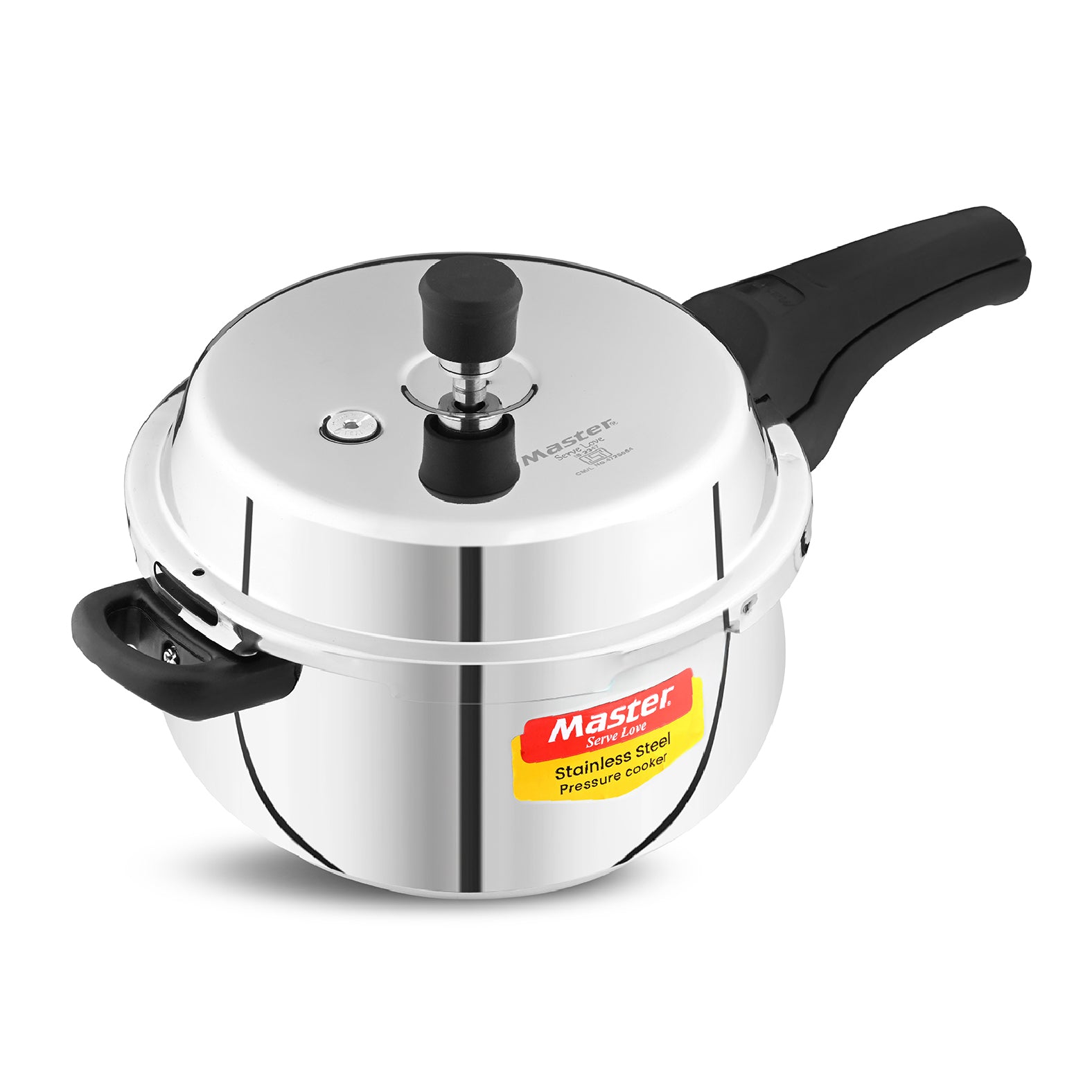 Nexa 5.5L Stainless Steel Outer Lid Handi Pressure Cooker - Induction Base - Master