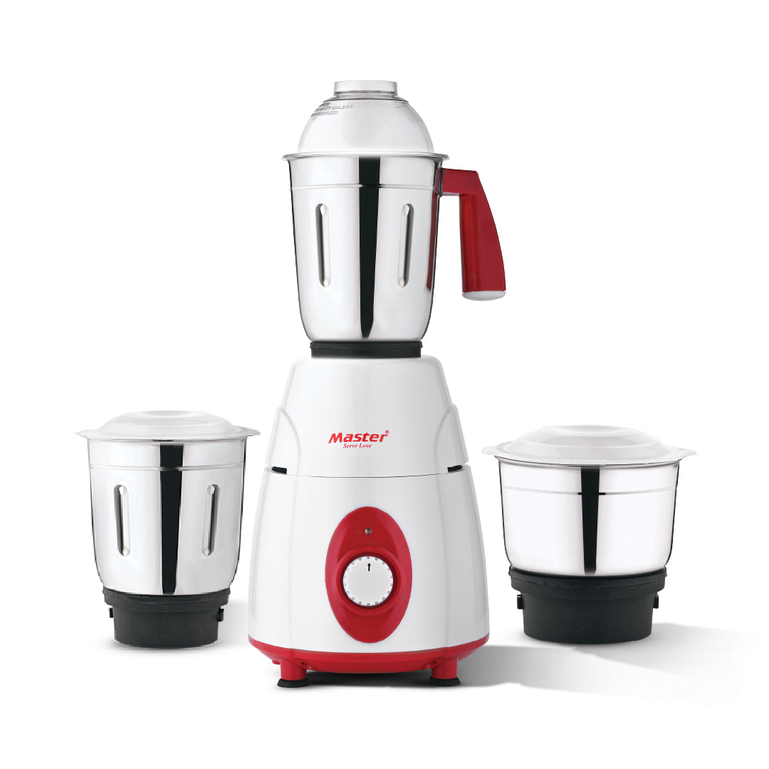 Charly PRO 600W Mixer Grinder with 3 Jars (Red)