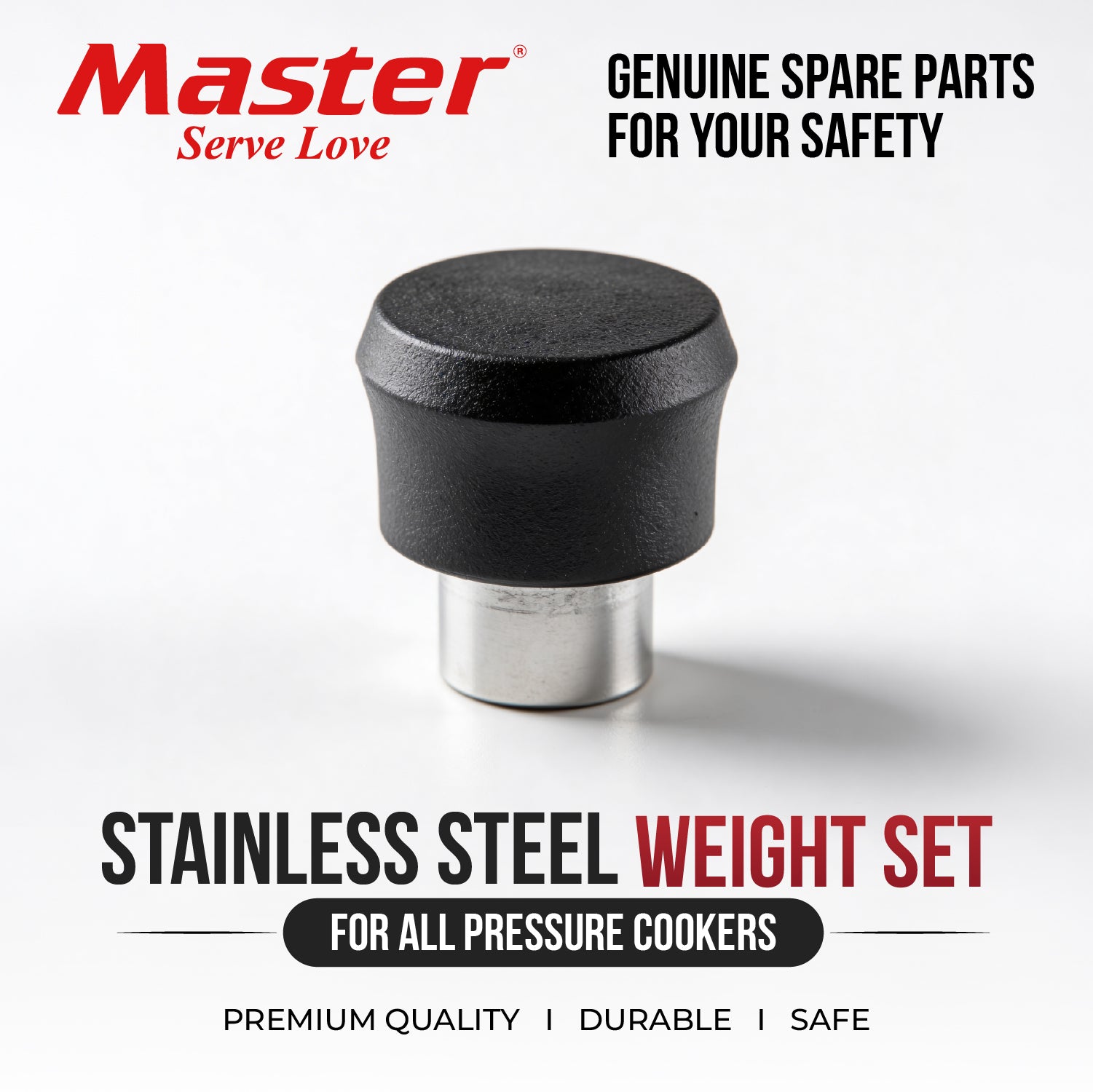 Stainless Steel Weight With Vent Tube - Master