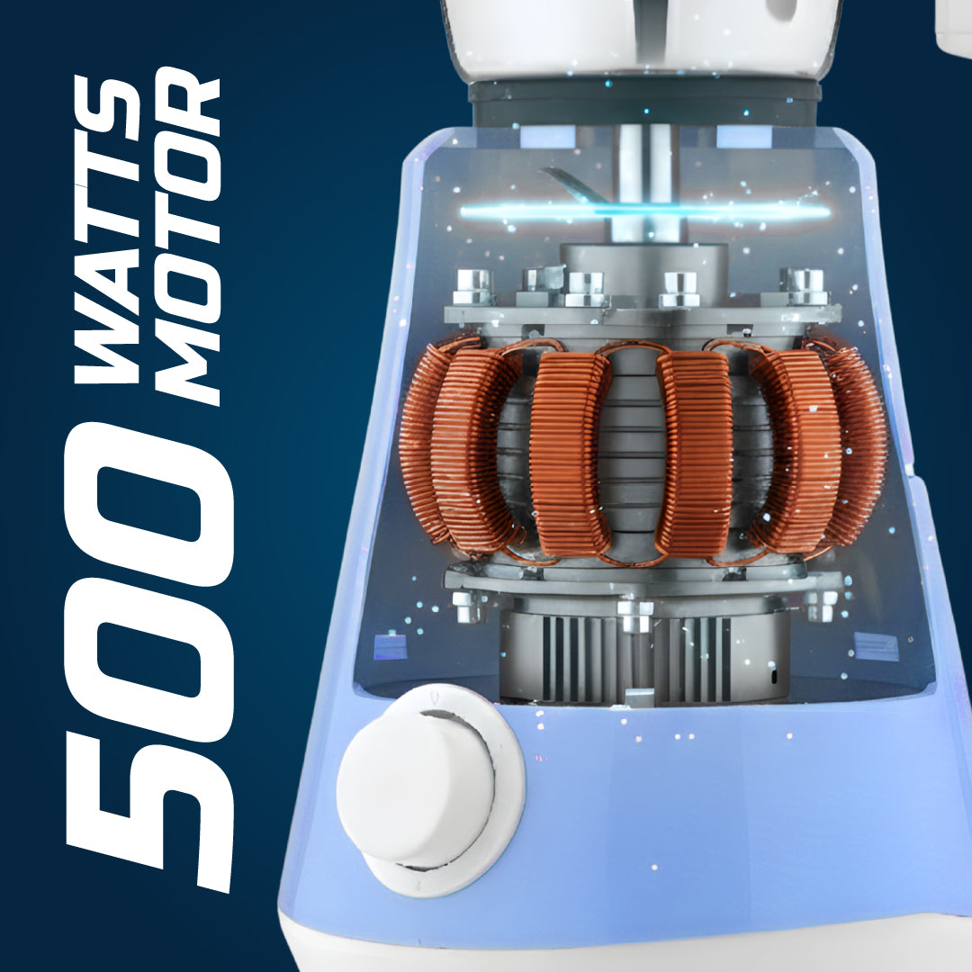 Spinnova 500W Mixer Grinder with 3 Jars (Blue) - Master