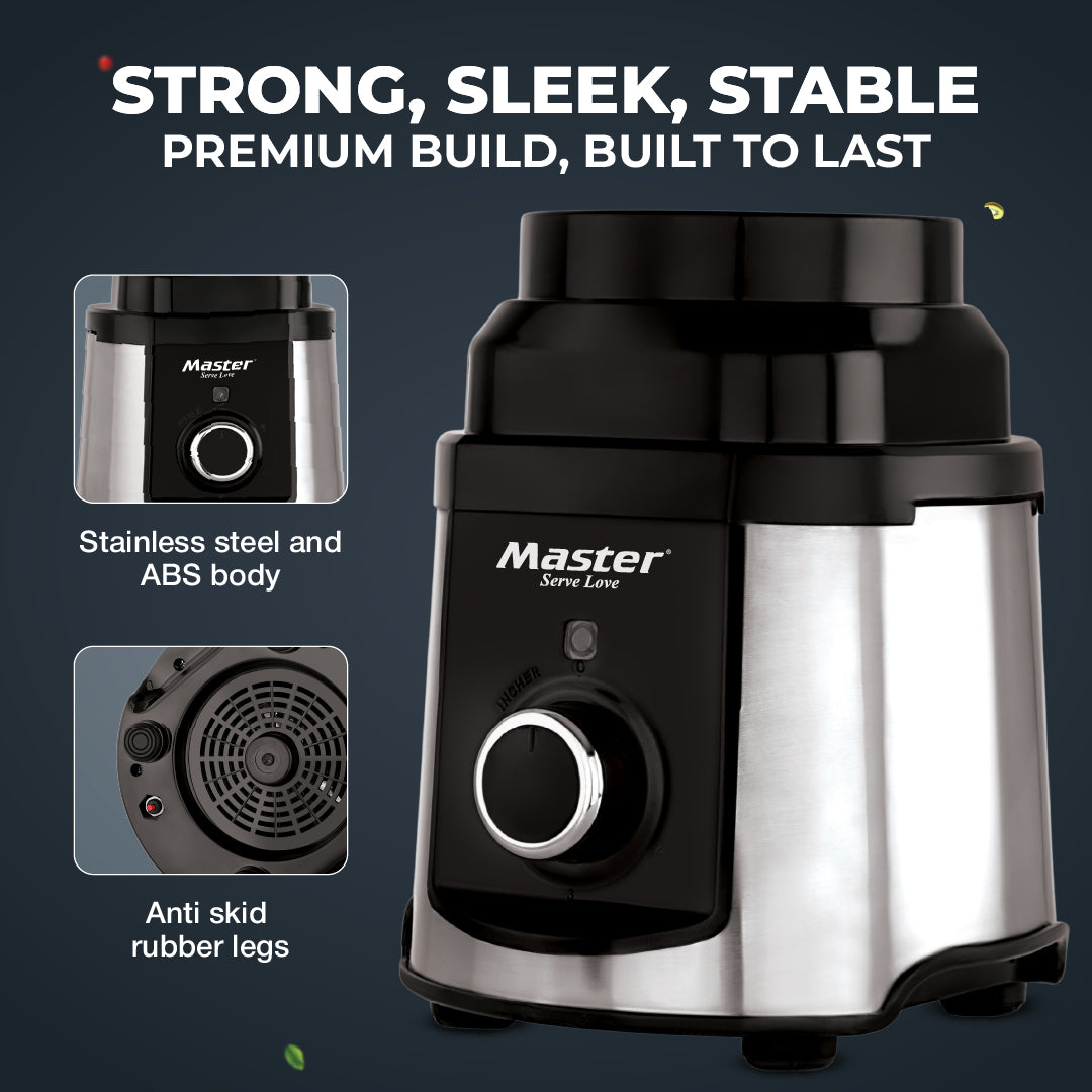 Stenova 1000 W Mixer Grinder with 4 Jars - Master
