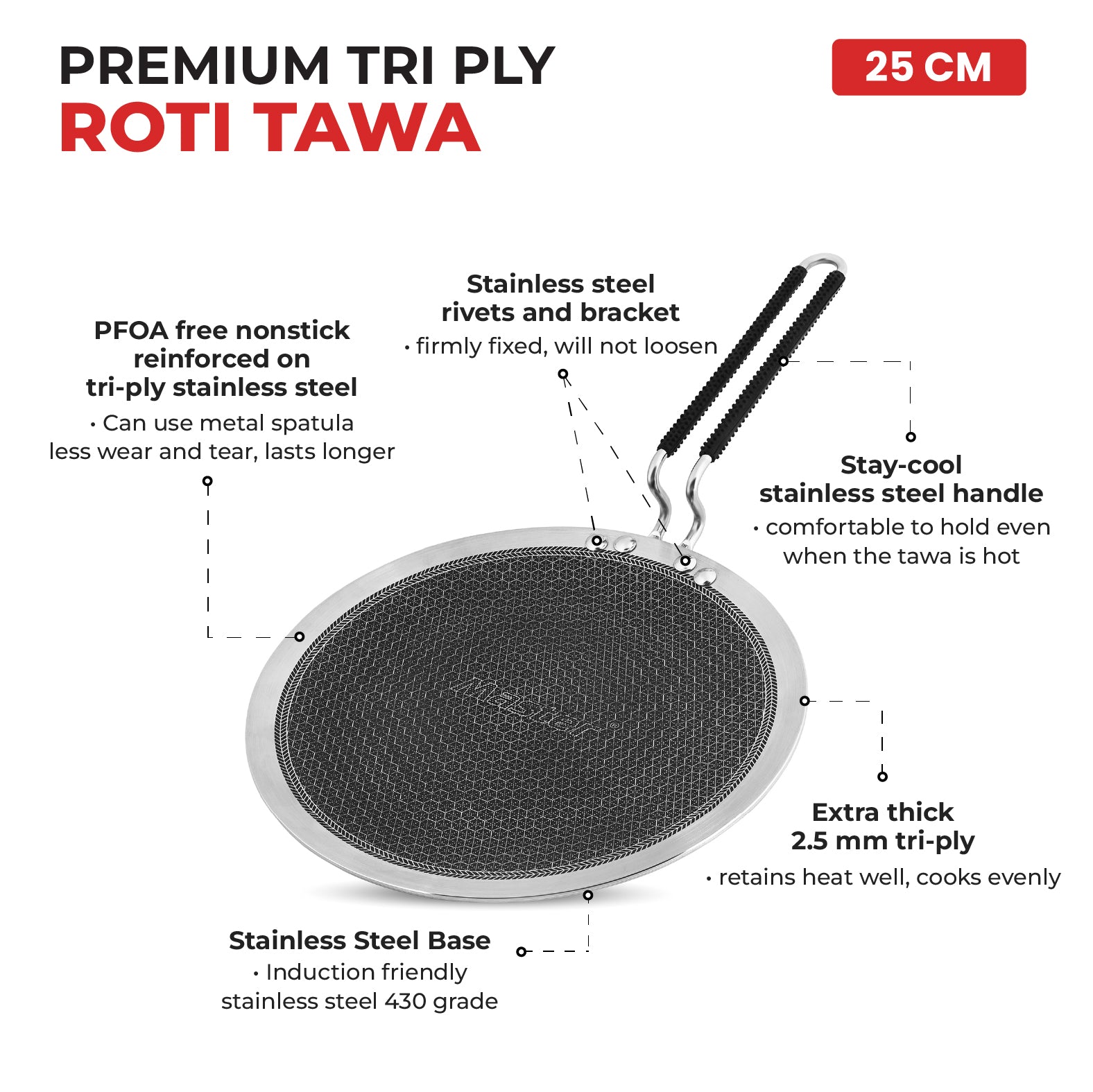 Titan Pro 25cm Roti Tawa - Master