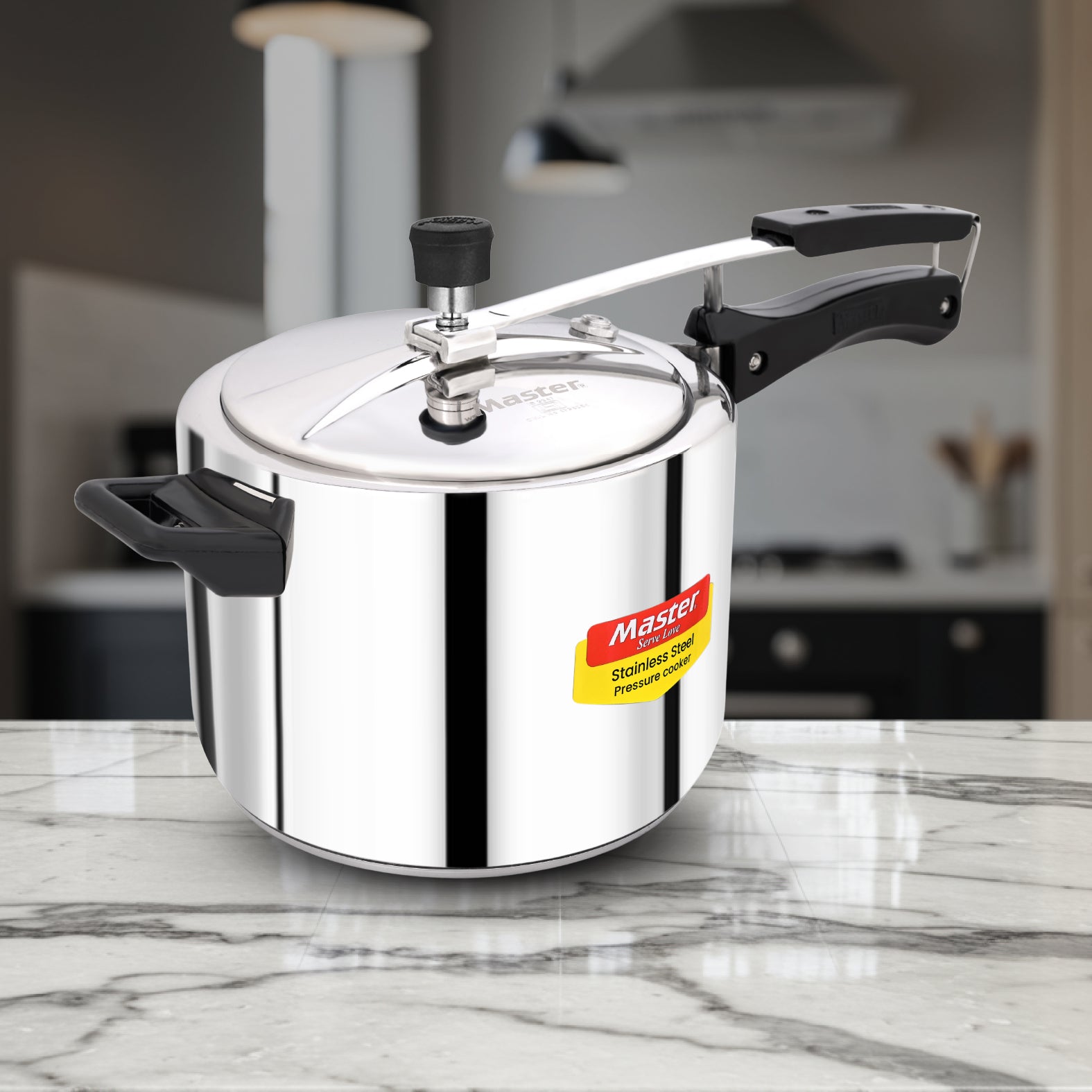Gloria 5L Stainless Steel Inner Lid Pressure Cooker - Induction Base - Master
