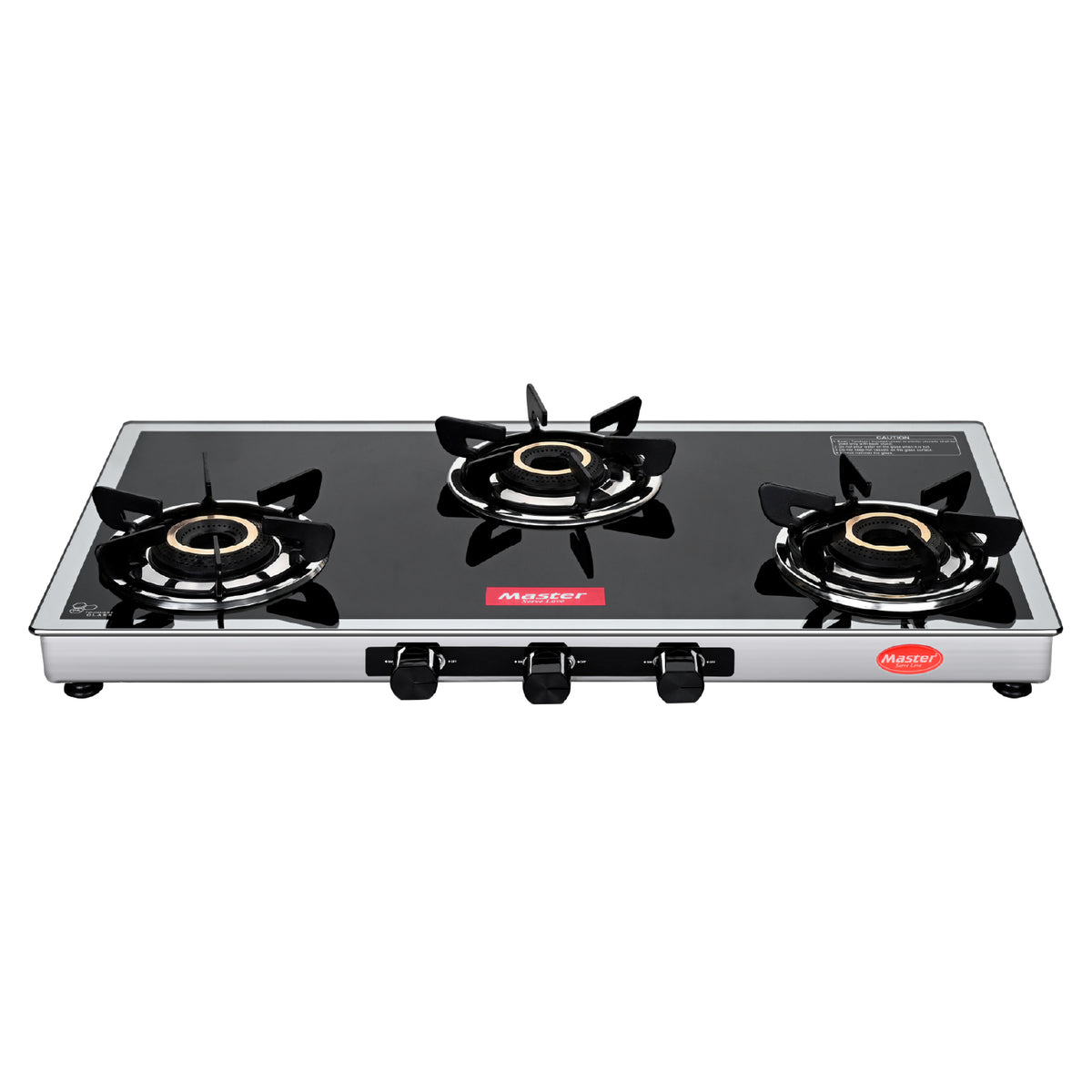 Regalia Premium Glass Top LPG Gas Stove with Jumbo Burner – 3 Burner