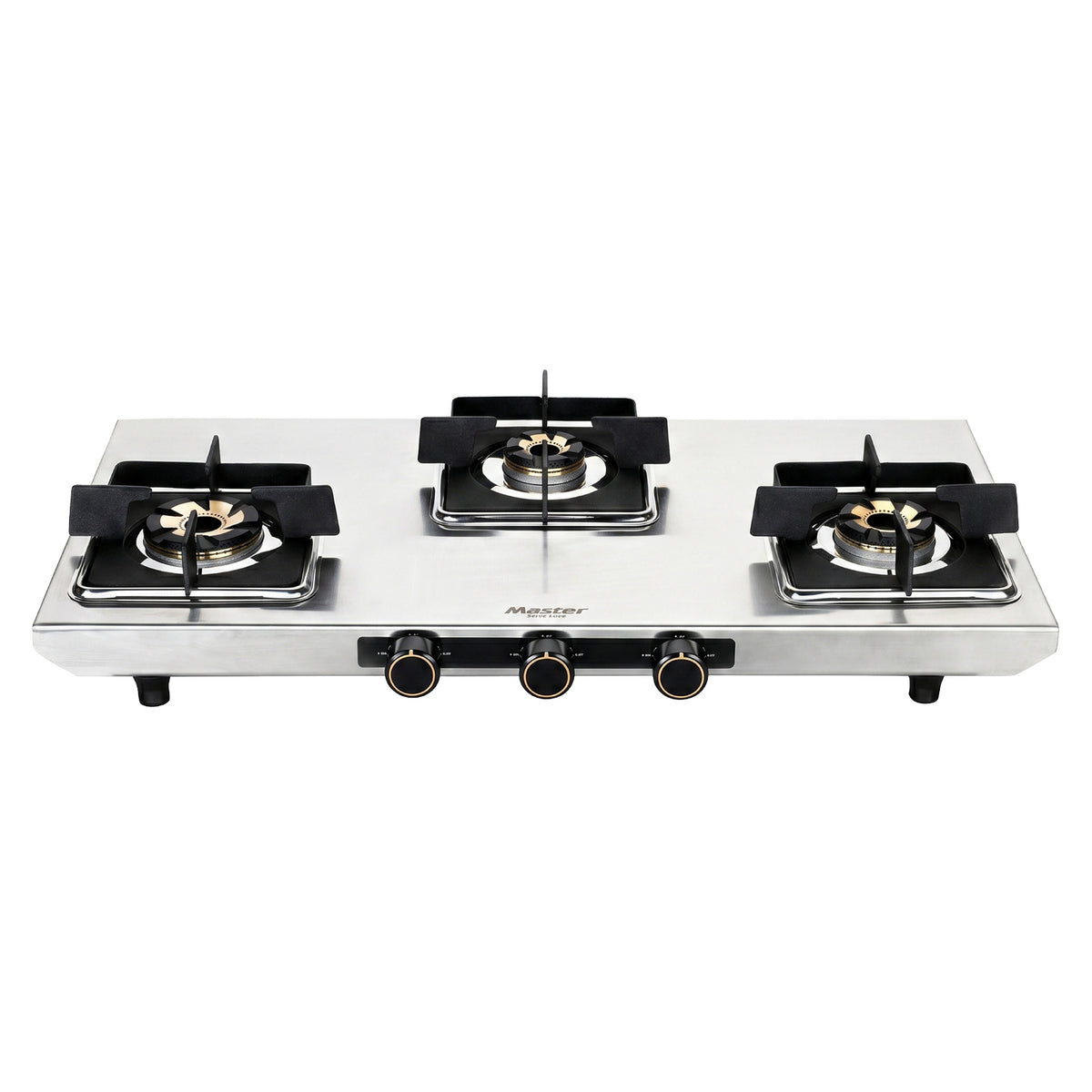 Imperio Premium Stainless Steel LPG Gas Stove with Jumbo Burner – 3 Burner