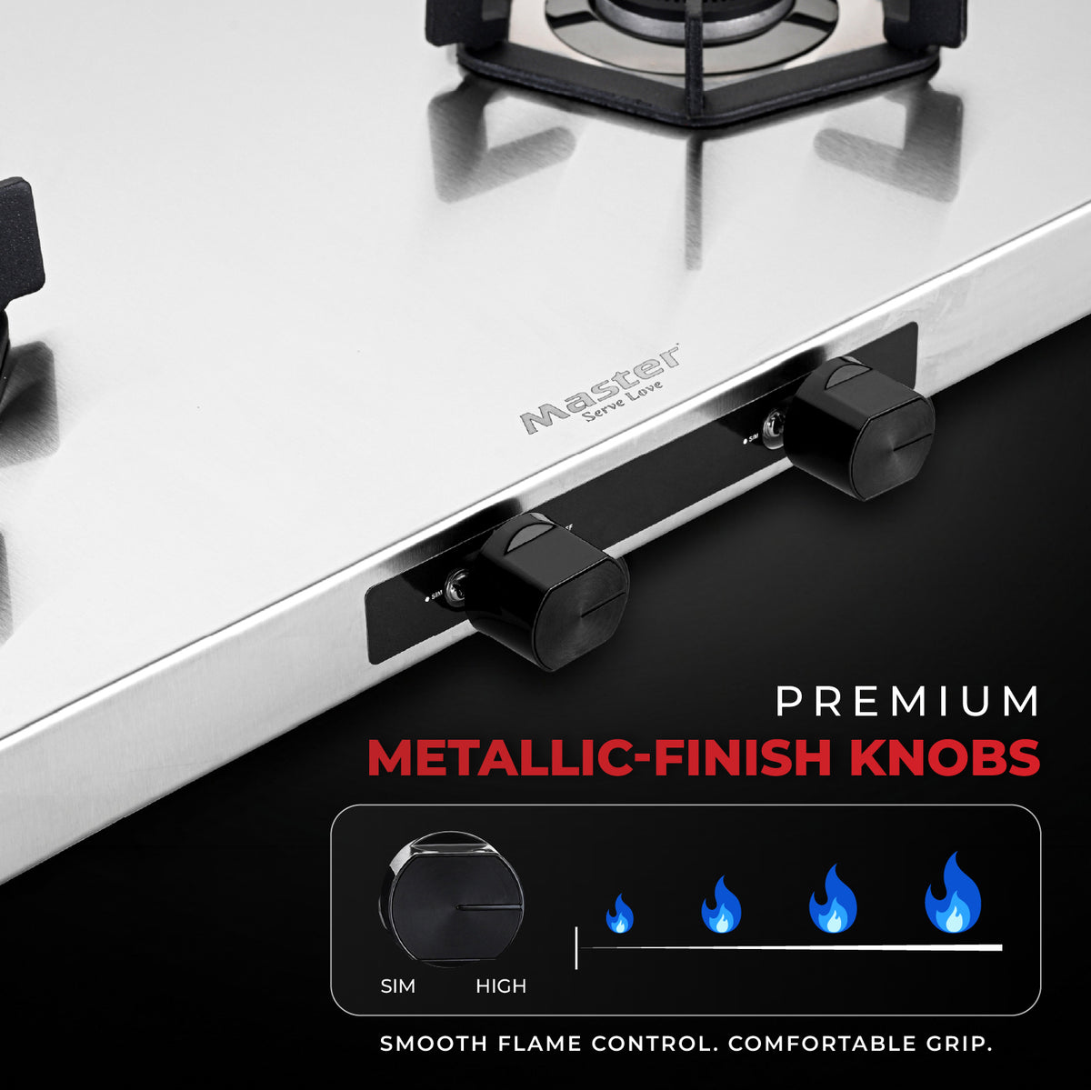Altis Premium Stainless Steel LPG Gas Stove – 2 Burner
