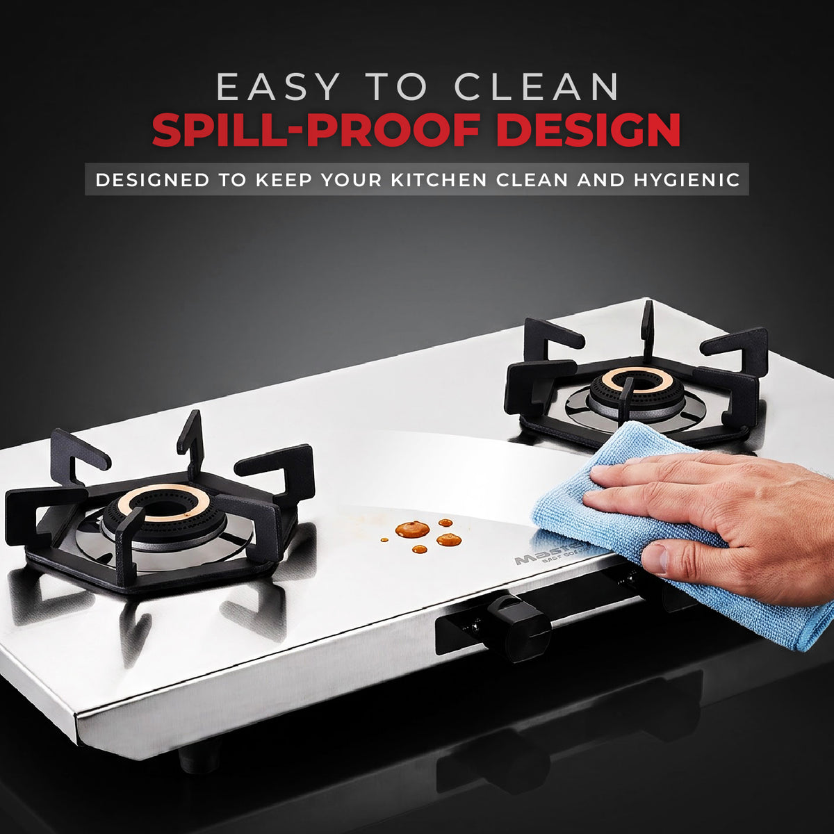 Altis Premium Stainless Steel LPG Gas Stove – 2 Burner