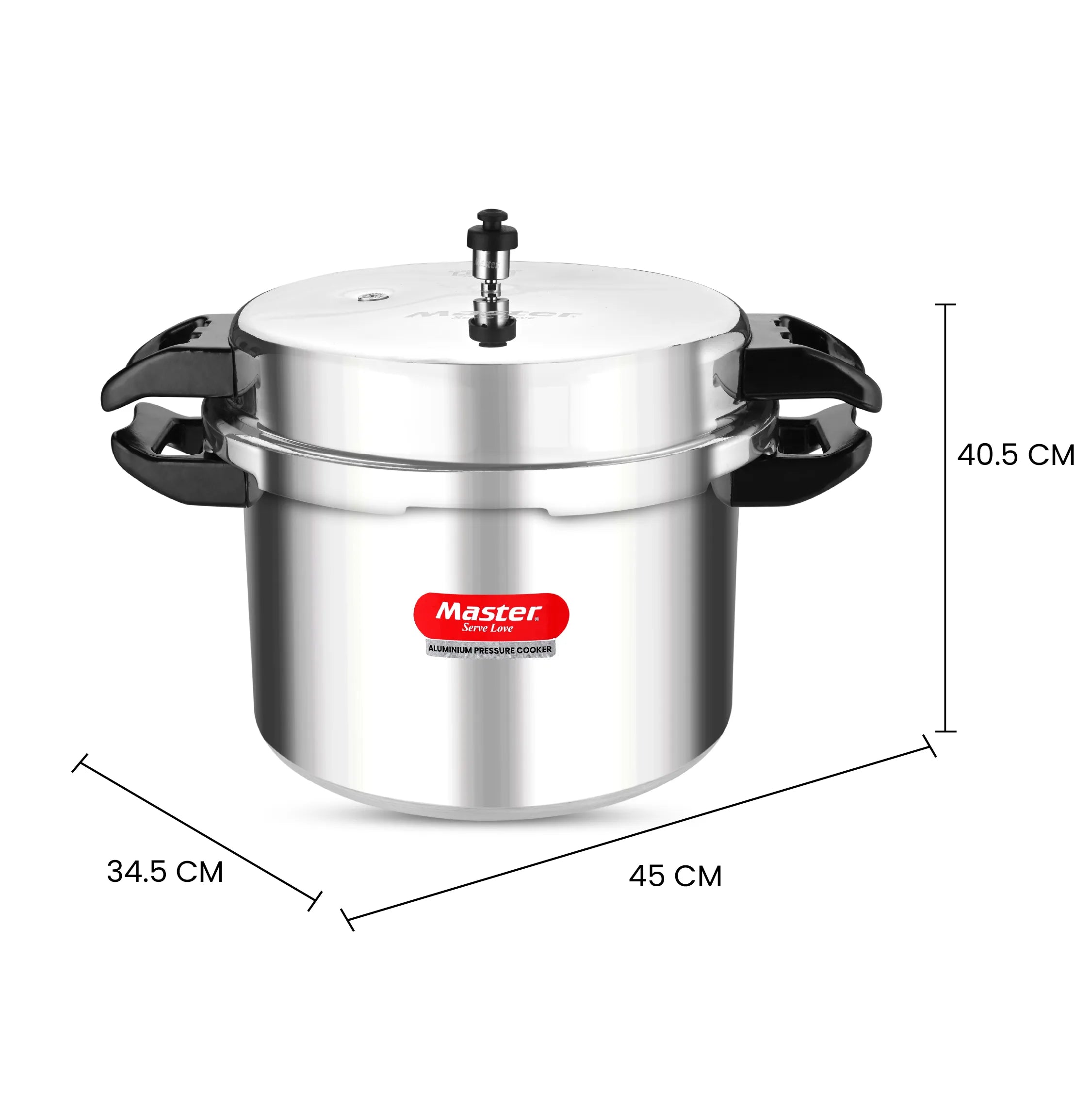 Deluxe 22L Aluminium Outer Lid - Heavy-Premium Pressure Cooker - Master