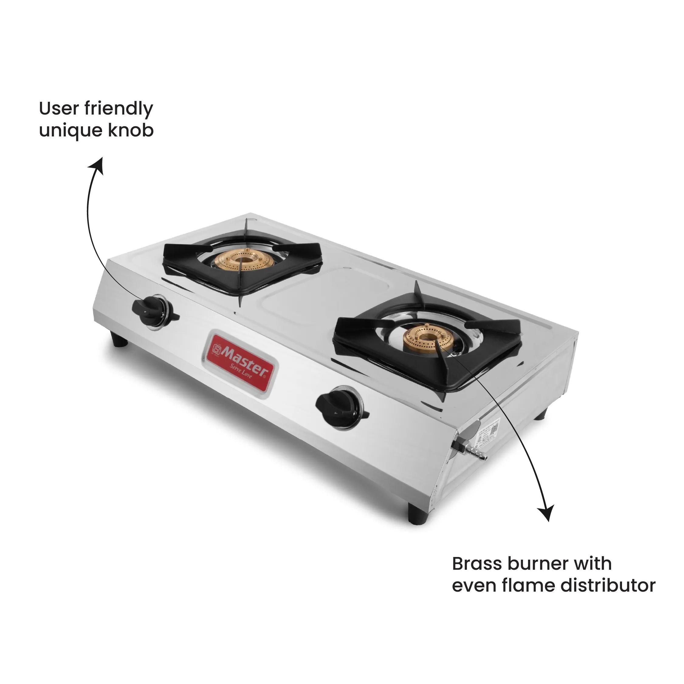 Eureka 2 Burner Stainless Steel Gas Stove - Master