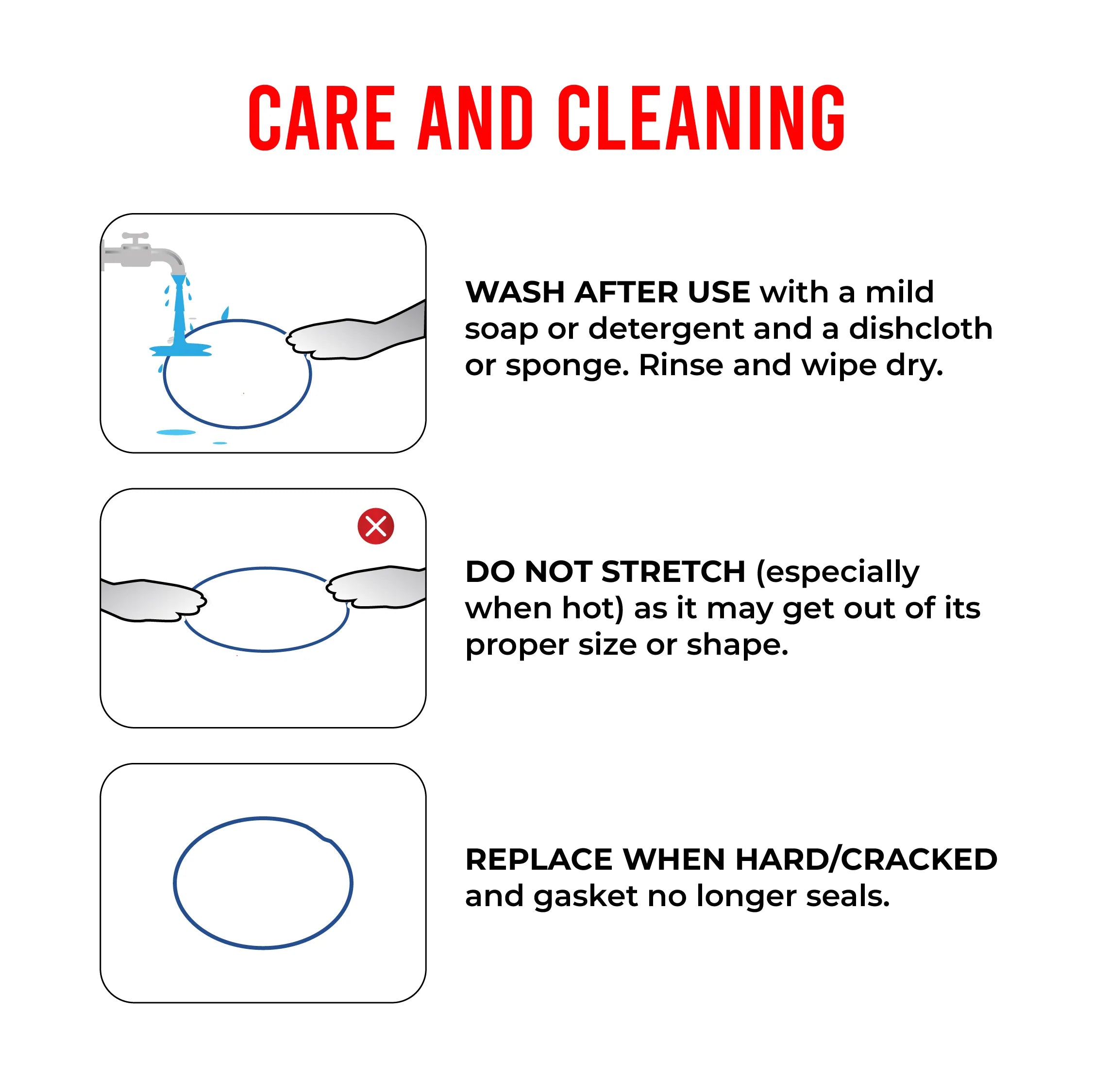 Gasket Silicone Large - Master