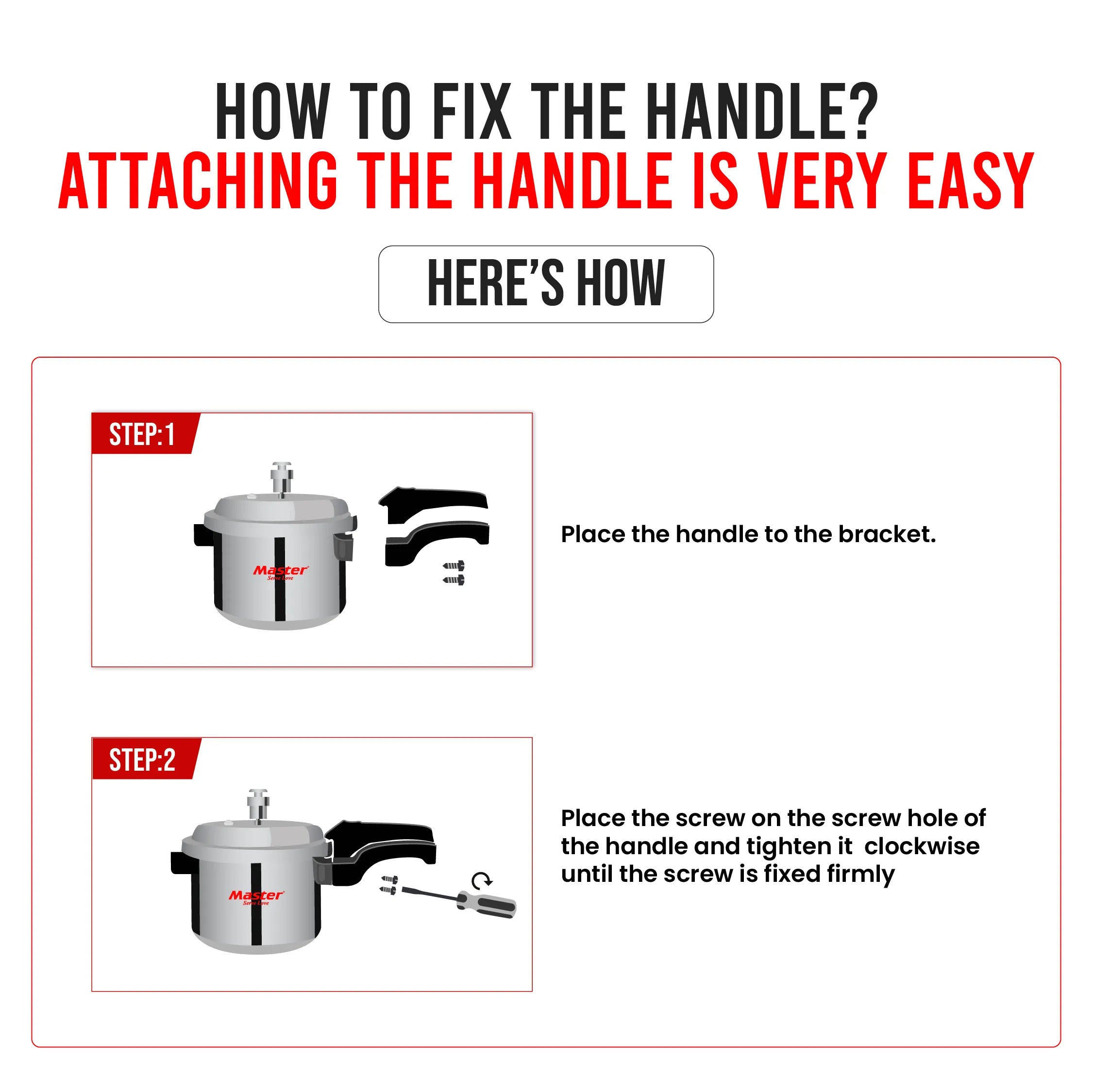 Handle Lid Small Deluxe Old - Master