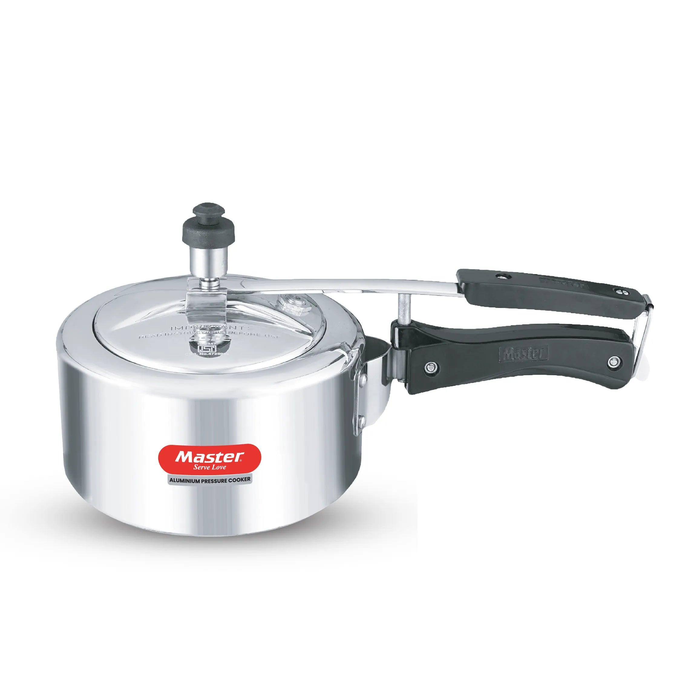 Secura 2L Aluminium Inner Lid Pressure Cooker - Induction Base - Master