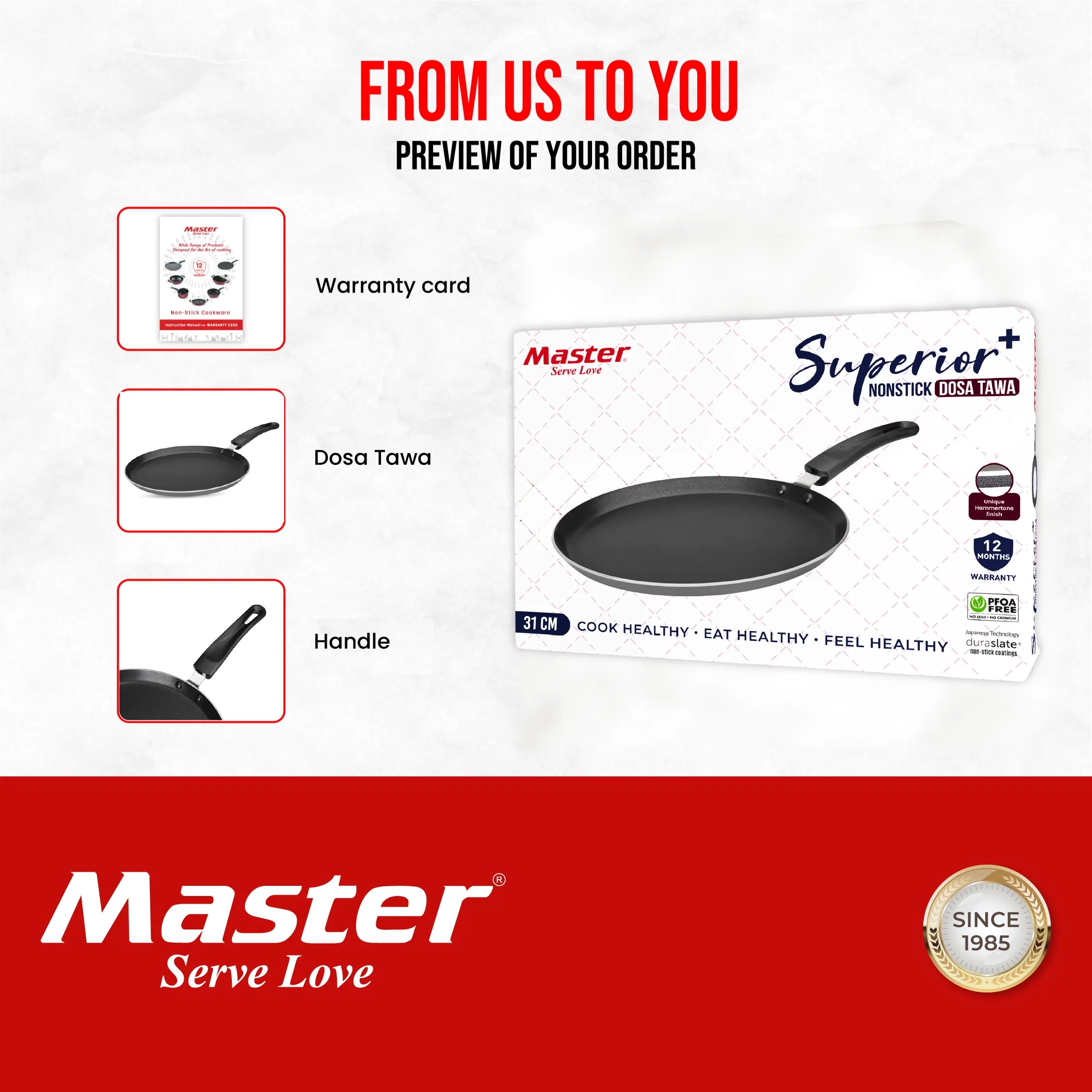 Superior Plus 31cm Dosa Tawa - Master