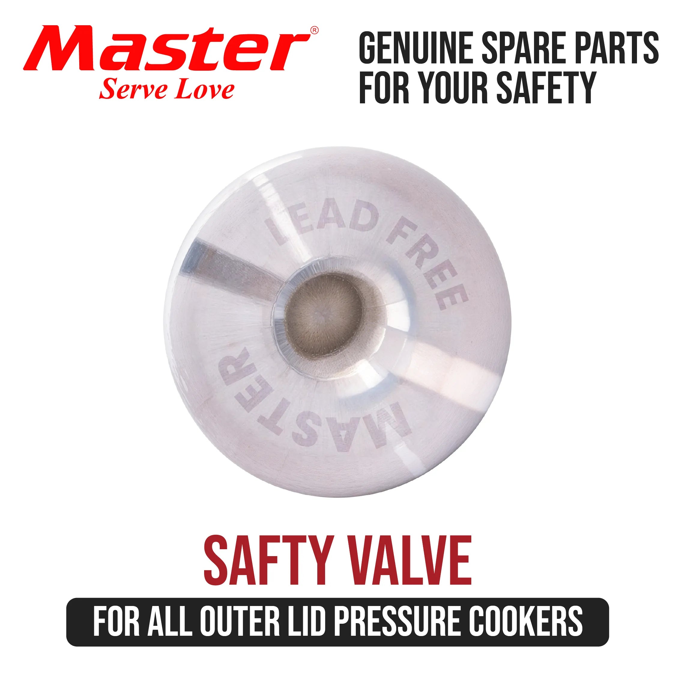 Lead Free Safety Valve Outer Lid - Master