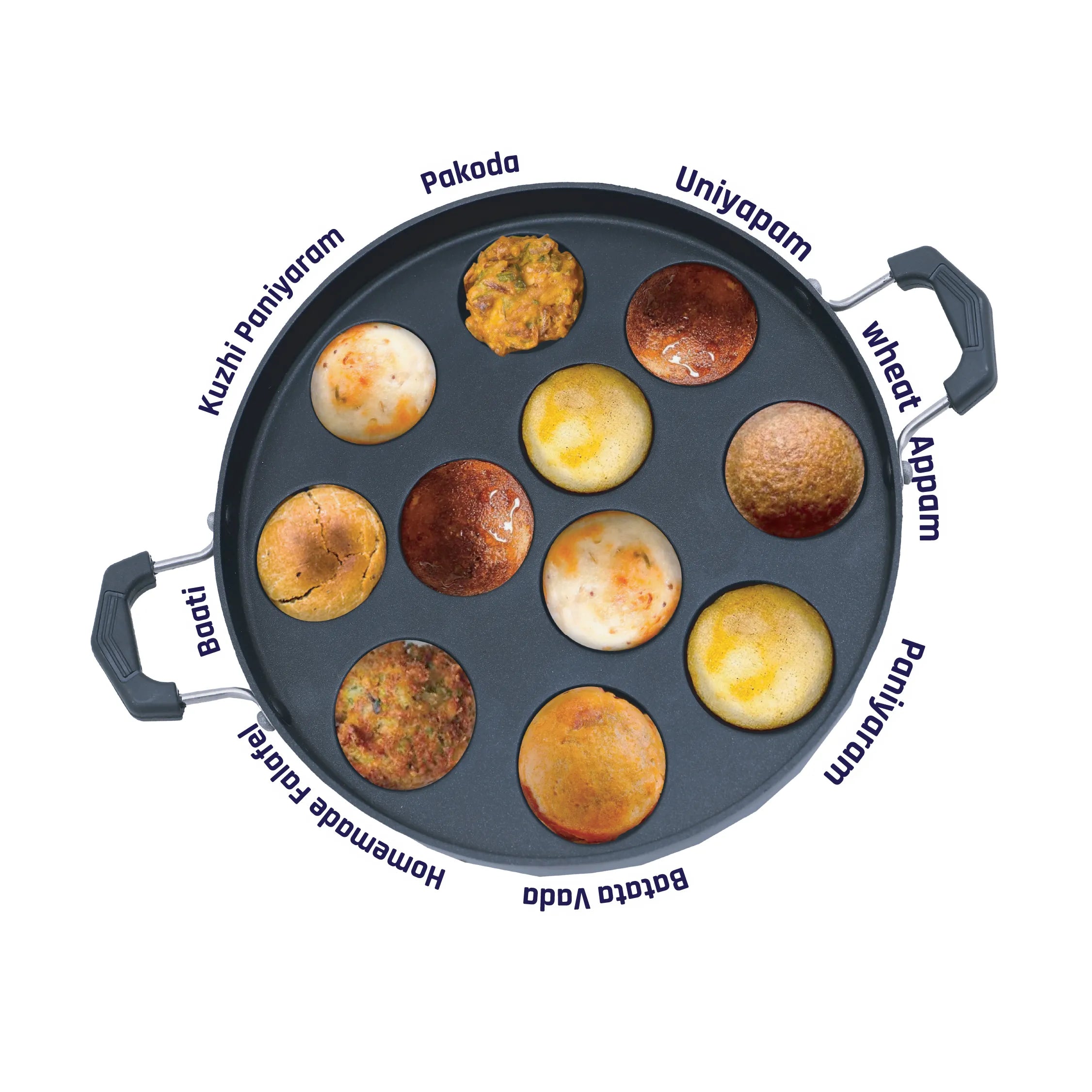 Superior Plus 11 Pit Paniyarakkal with Stainless Steel Lid - Master