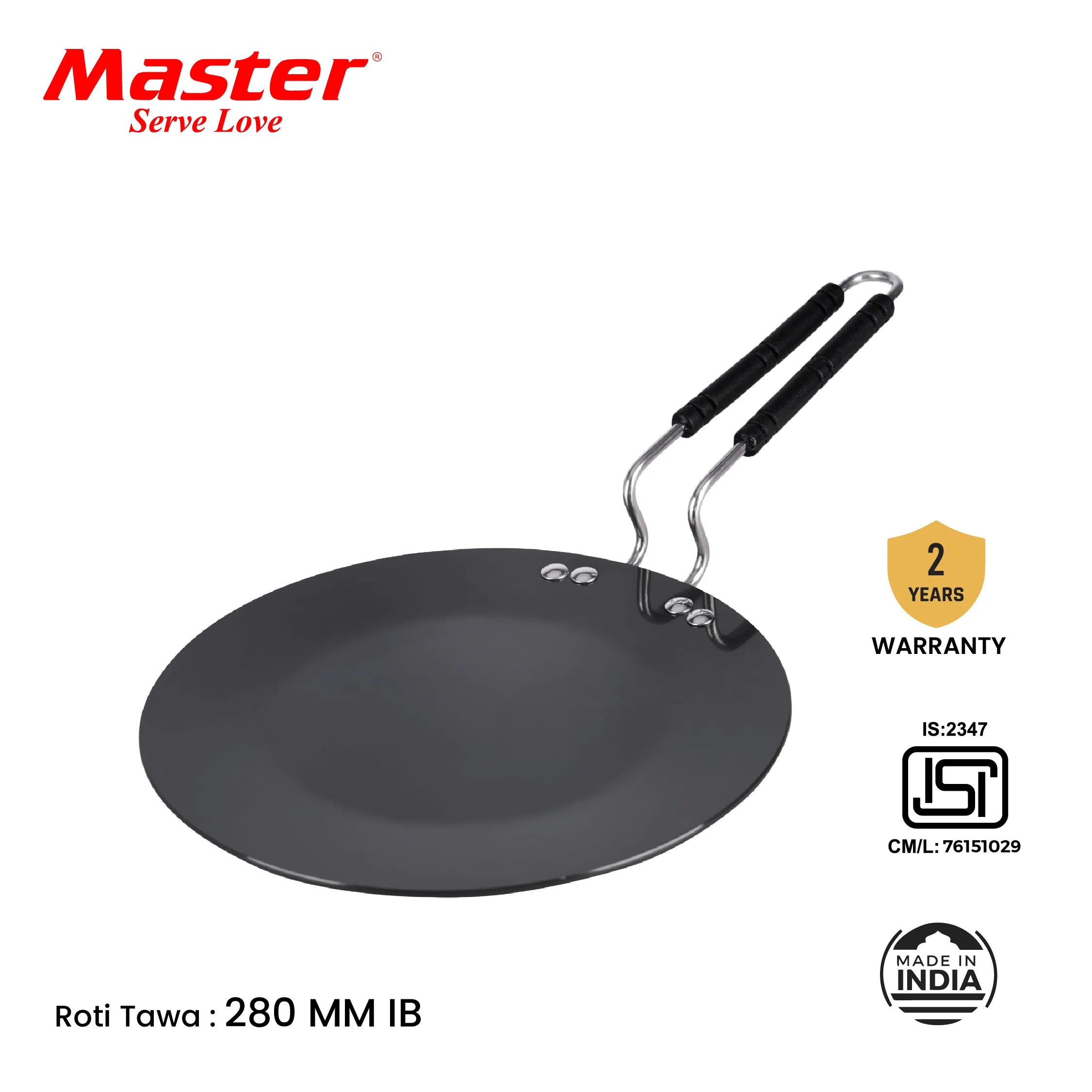 Endura 28cm Hard Anodized Roti Tawa - Induction Base - Master