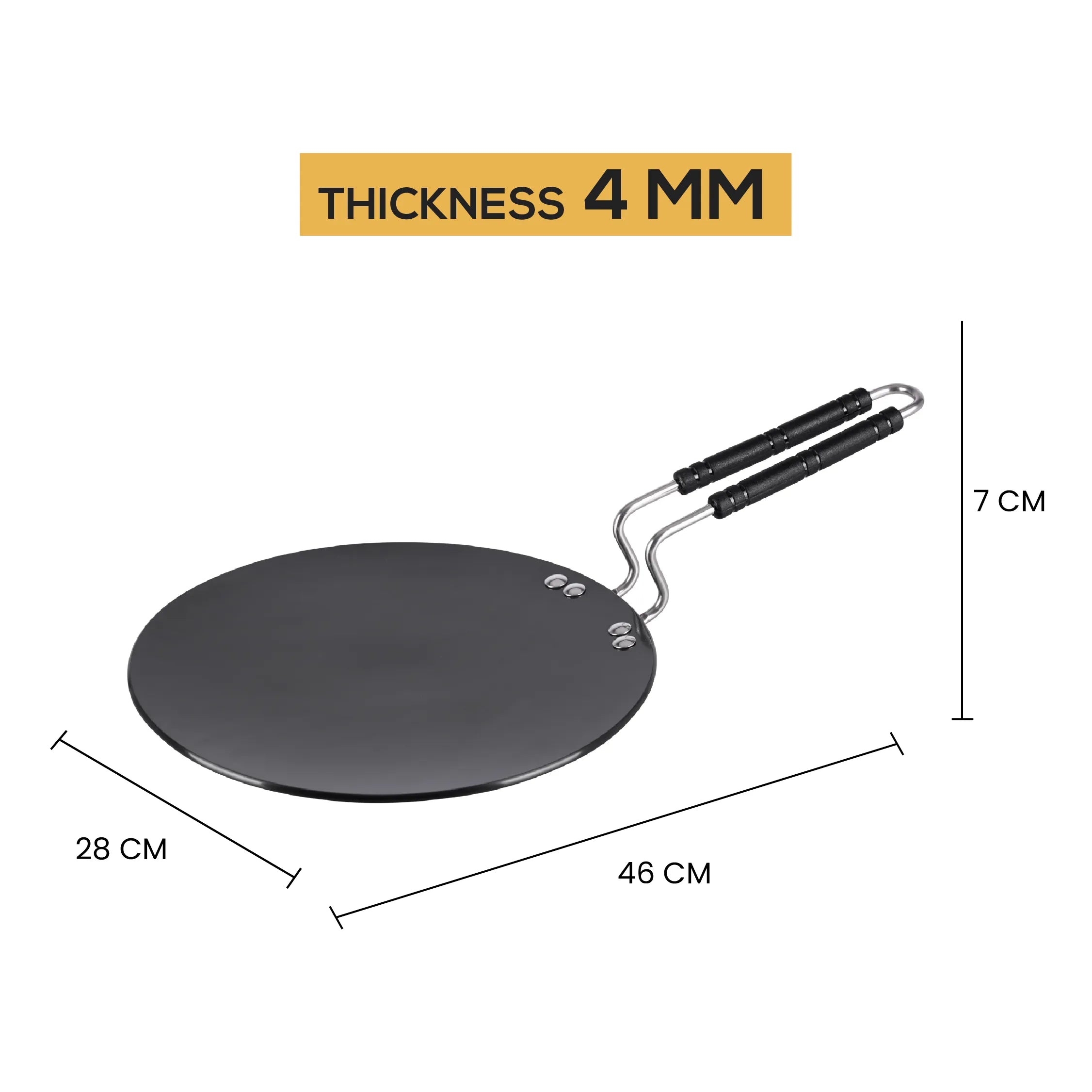 Endura 28cm Hard Anodized Roti Tawa - Master