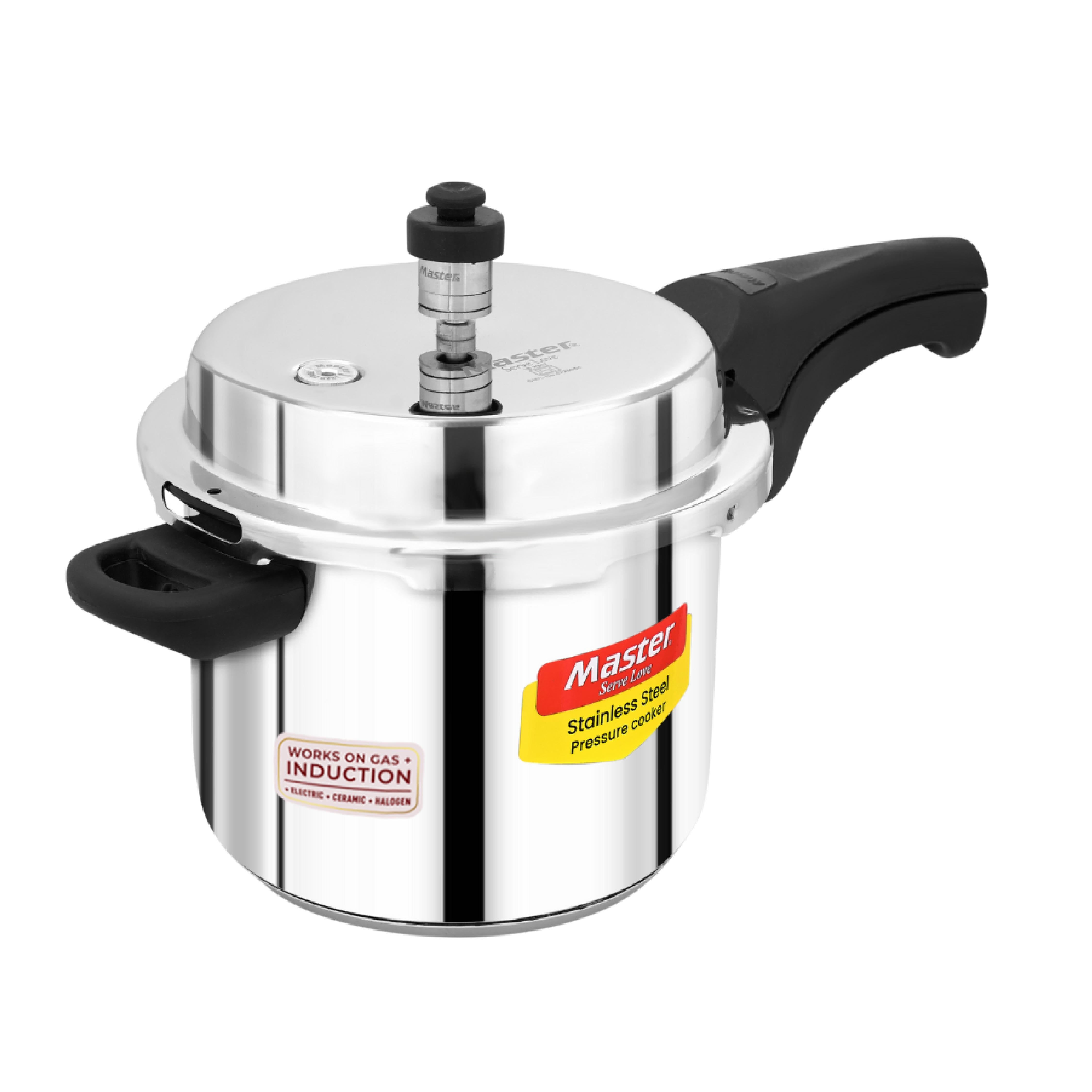 Smart 3L Stainless Steel Outer Lid Pressure Cooker - Induction Base