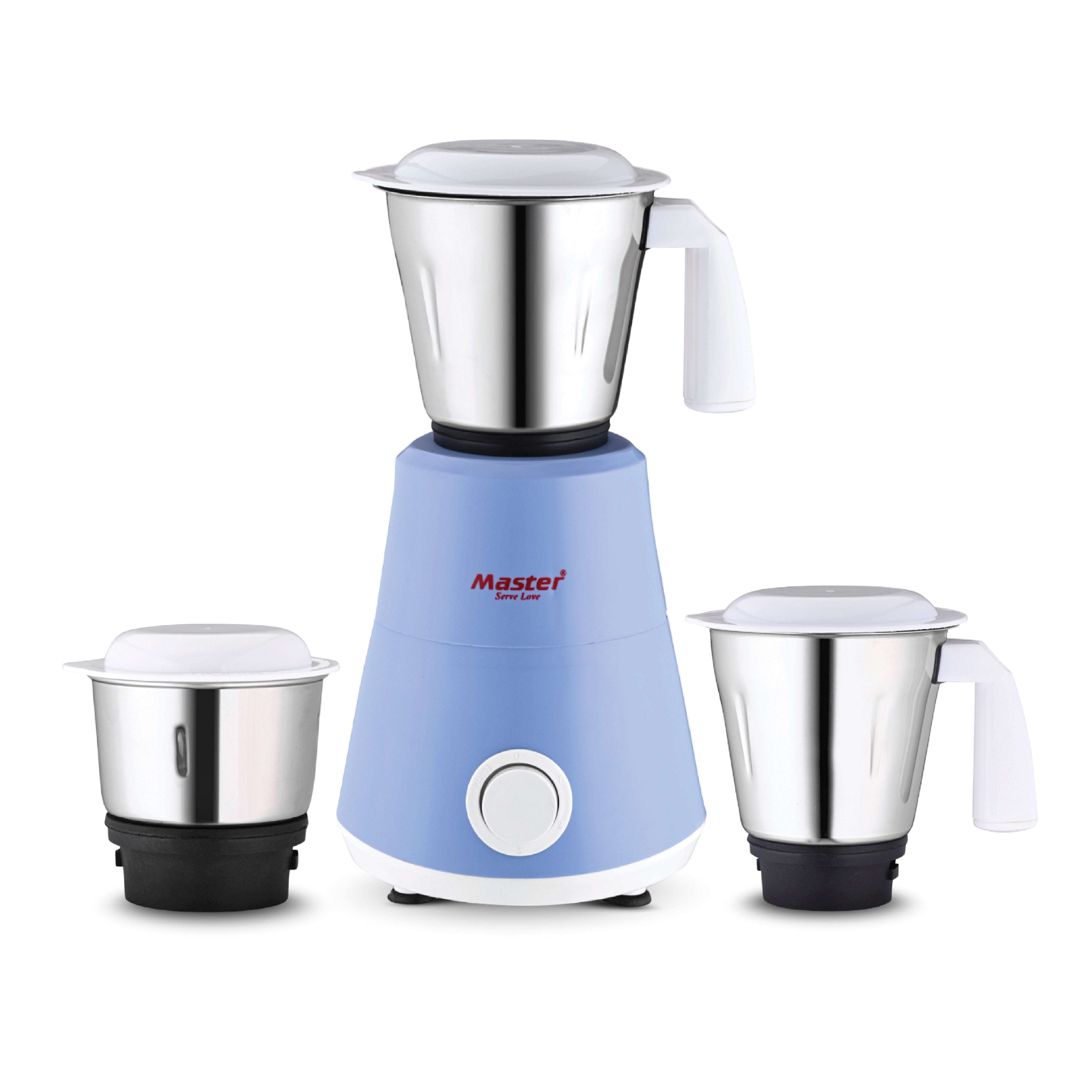 Spinnova 500W Mixer Grinder with 3 Jars (Blue)