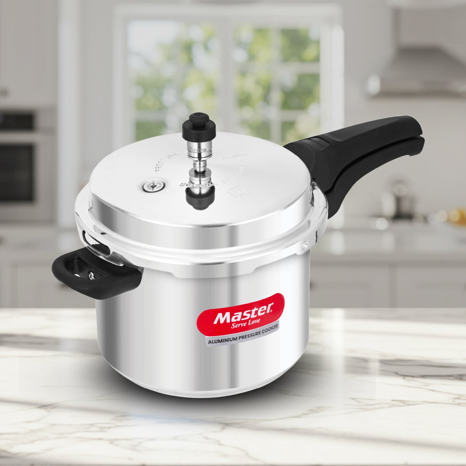 Popular 5L Aluminium Outer Lid Pressure Cooker - Induction Base - Master
