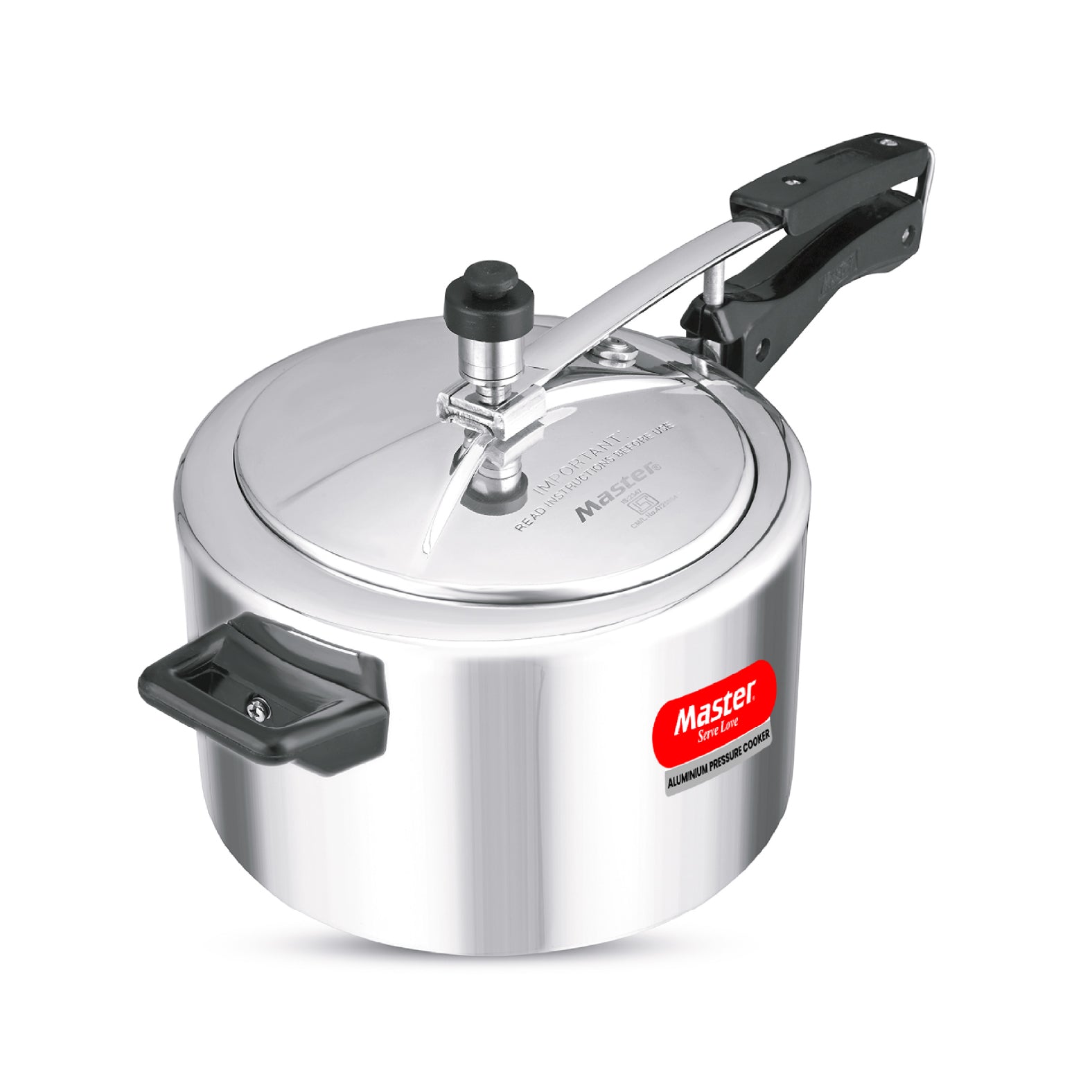 Secura 5L Aluminium Inner Lid Pressure Cooker - Induction Base - Master