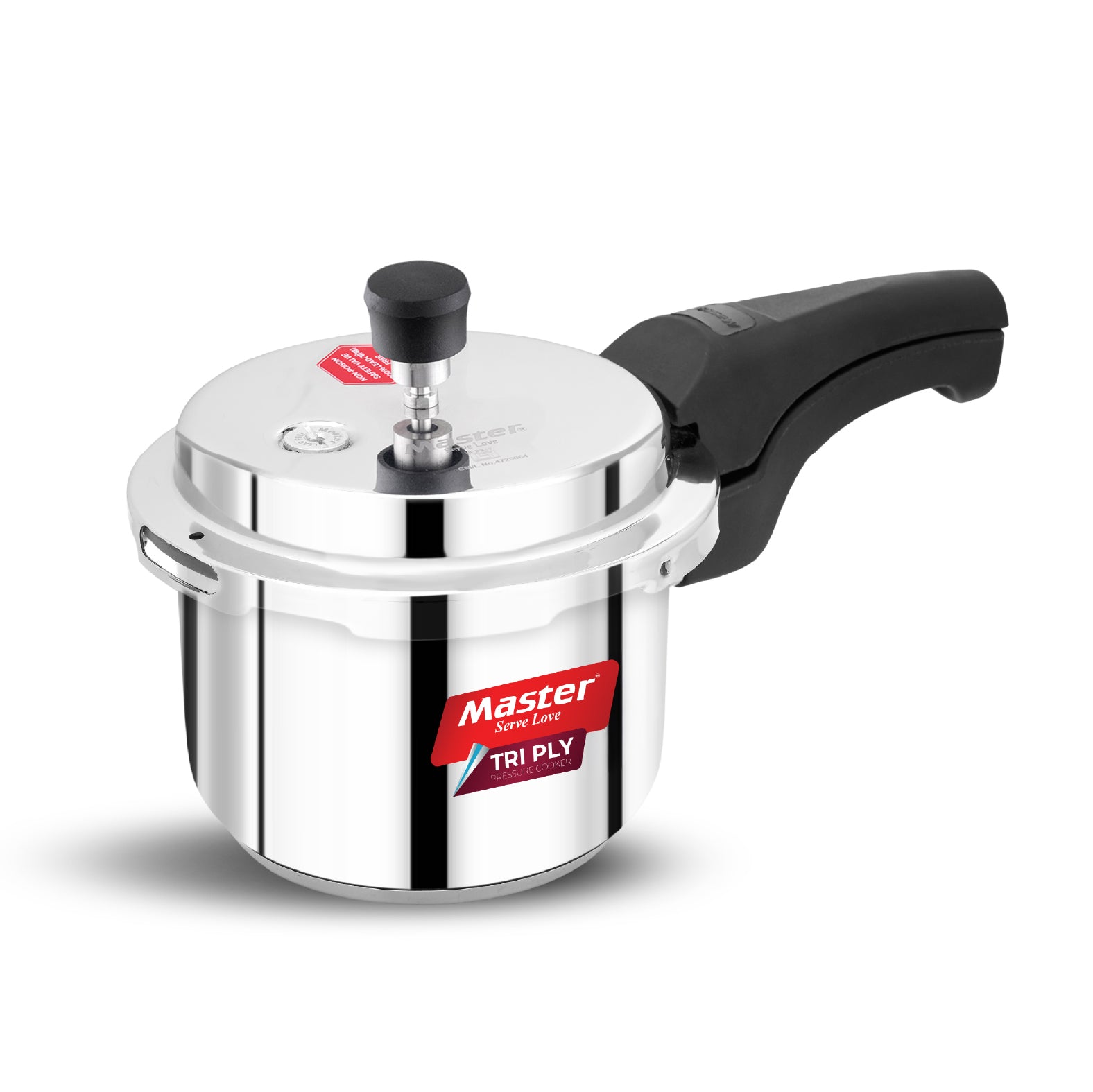 Trinamo 1.5L Outer Lid Tri Ply Pressure Cooker - Induction Base
