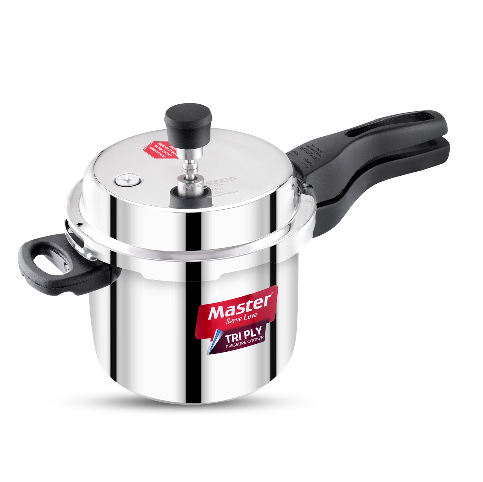 Trinamo 3L Outer Lid Tri Ply Pressure Cooker - Induction Base