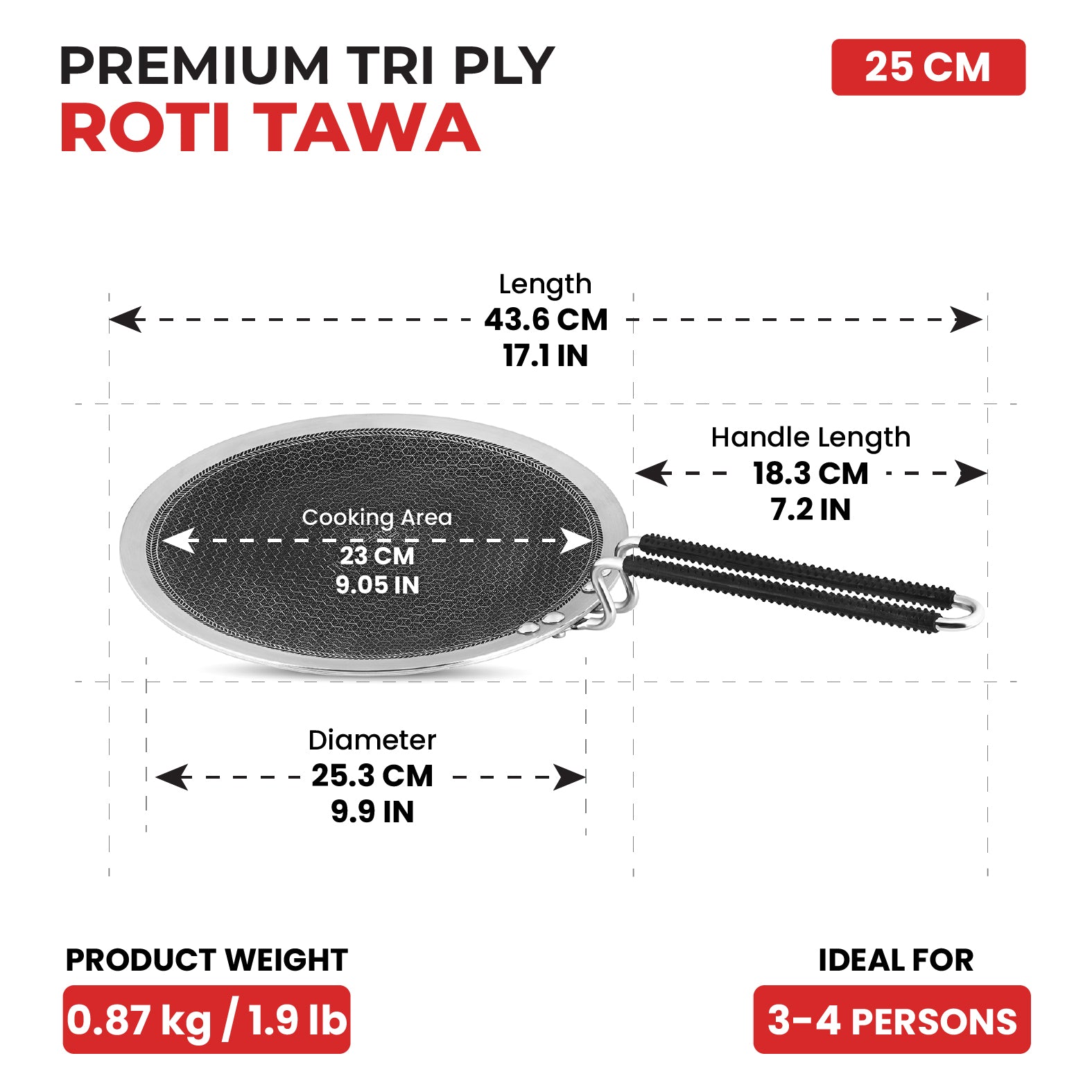 Titan Pro 25cm Roti Tawa