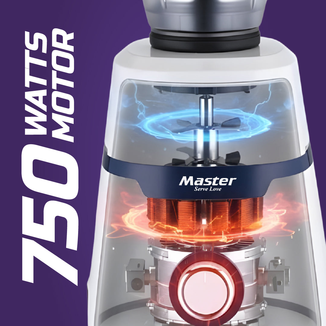 Vitamax PRO 750 W Mixer Grinder with 4 Jars - Master