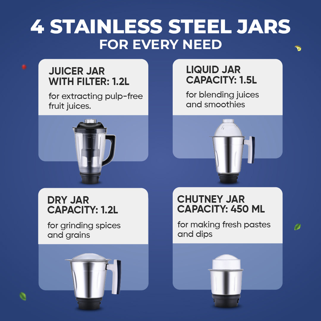 Vitamix 750 W Mixer Grinder with 4 Jars - Master