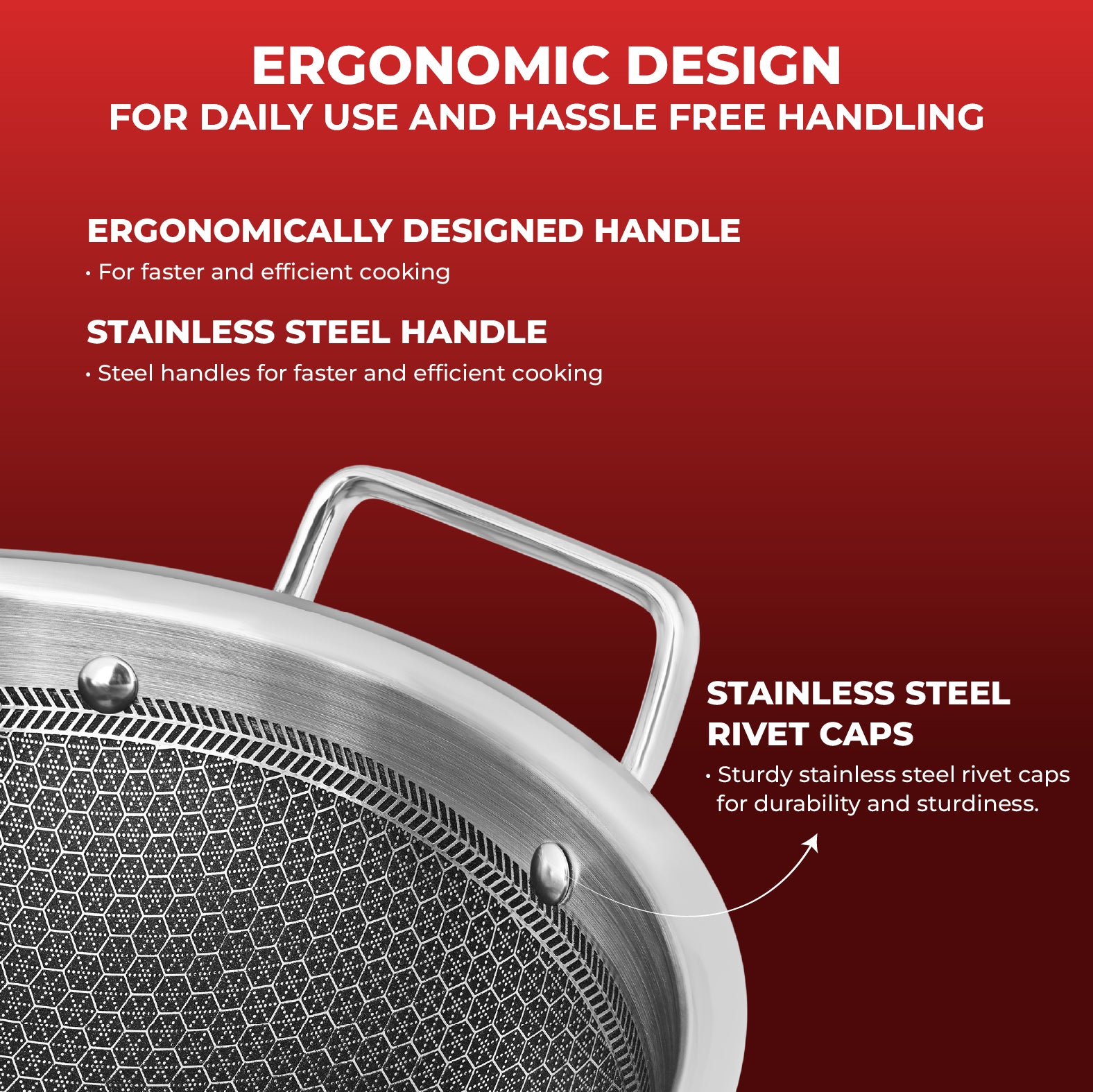 Titan Pro 24cm Kadai with Glass Lid - Master