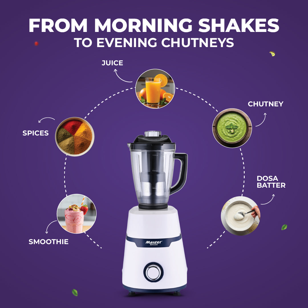 Vitamax PRO 750 W Mixer Grinder with 4 Jars - Master