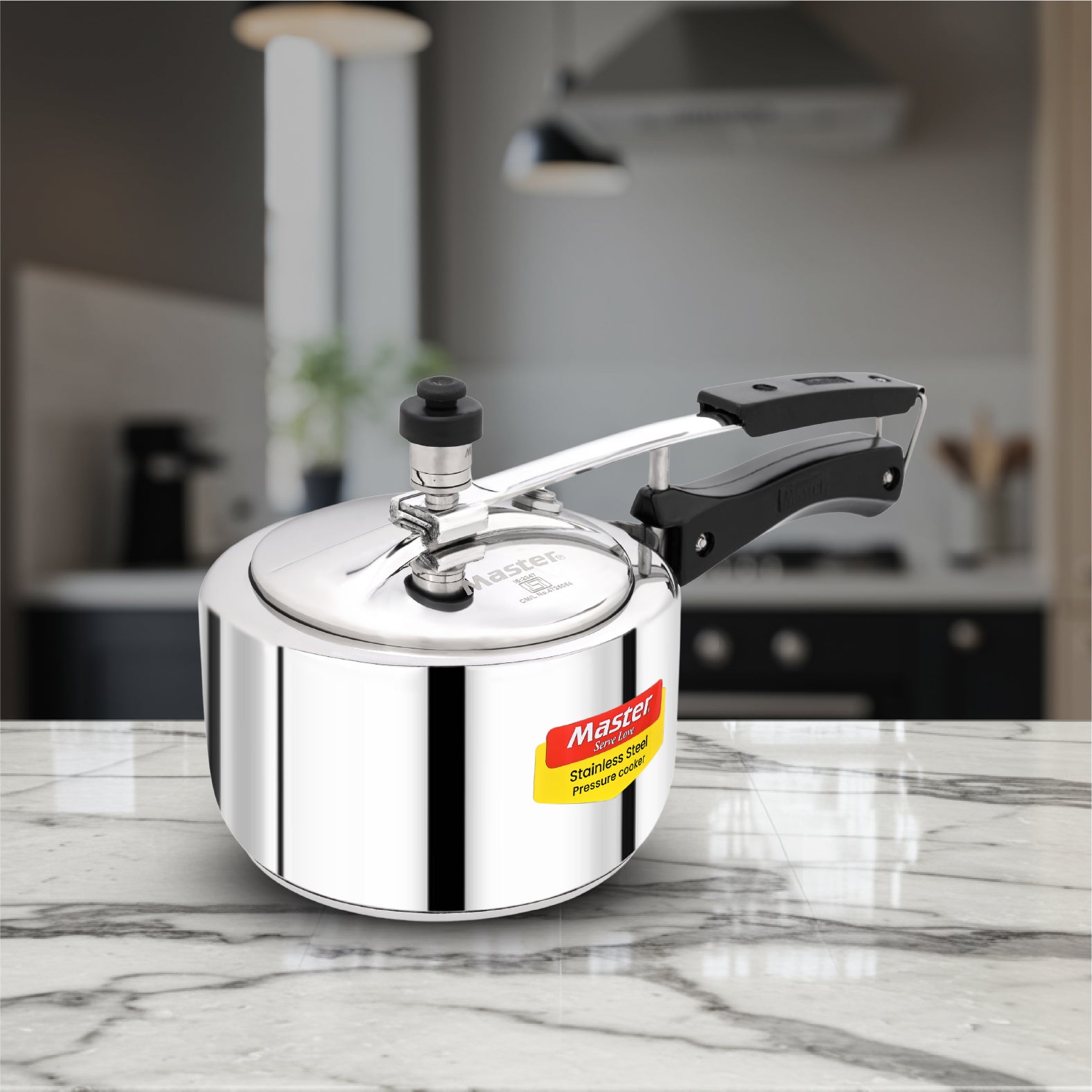 Gloria 2L Stainless Steel Inner Lid Pressure Cooker - Induction Base - Master