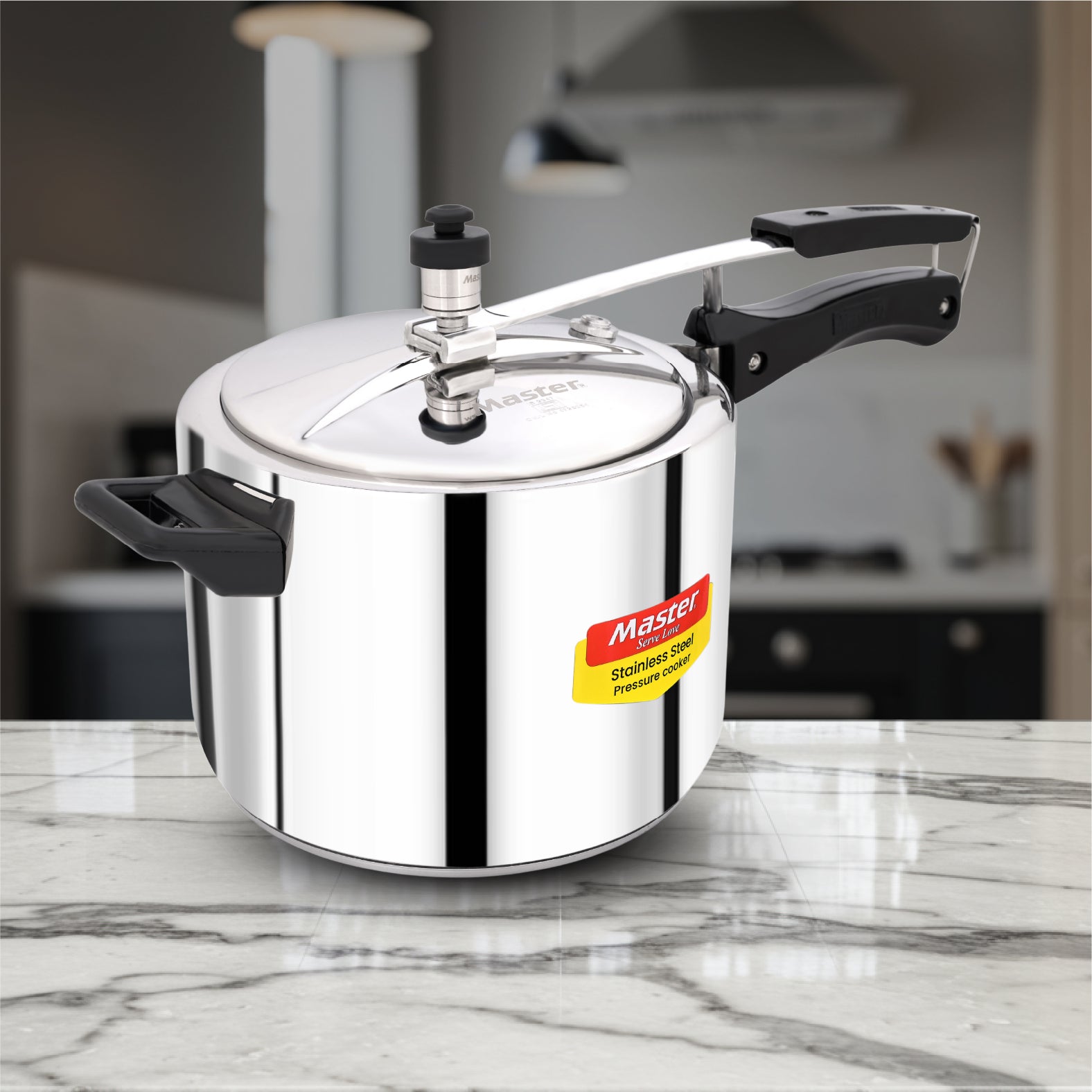 Gloria 5L Stainless Steel Inner Lid Pressure Cooker - Induction Base - Master
