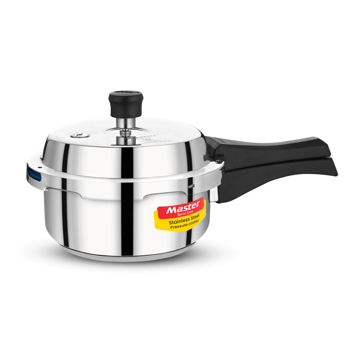 Vistaar Stainless Steel Wide Body Outer Lid Pressure Cooker – 2 L