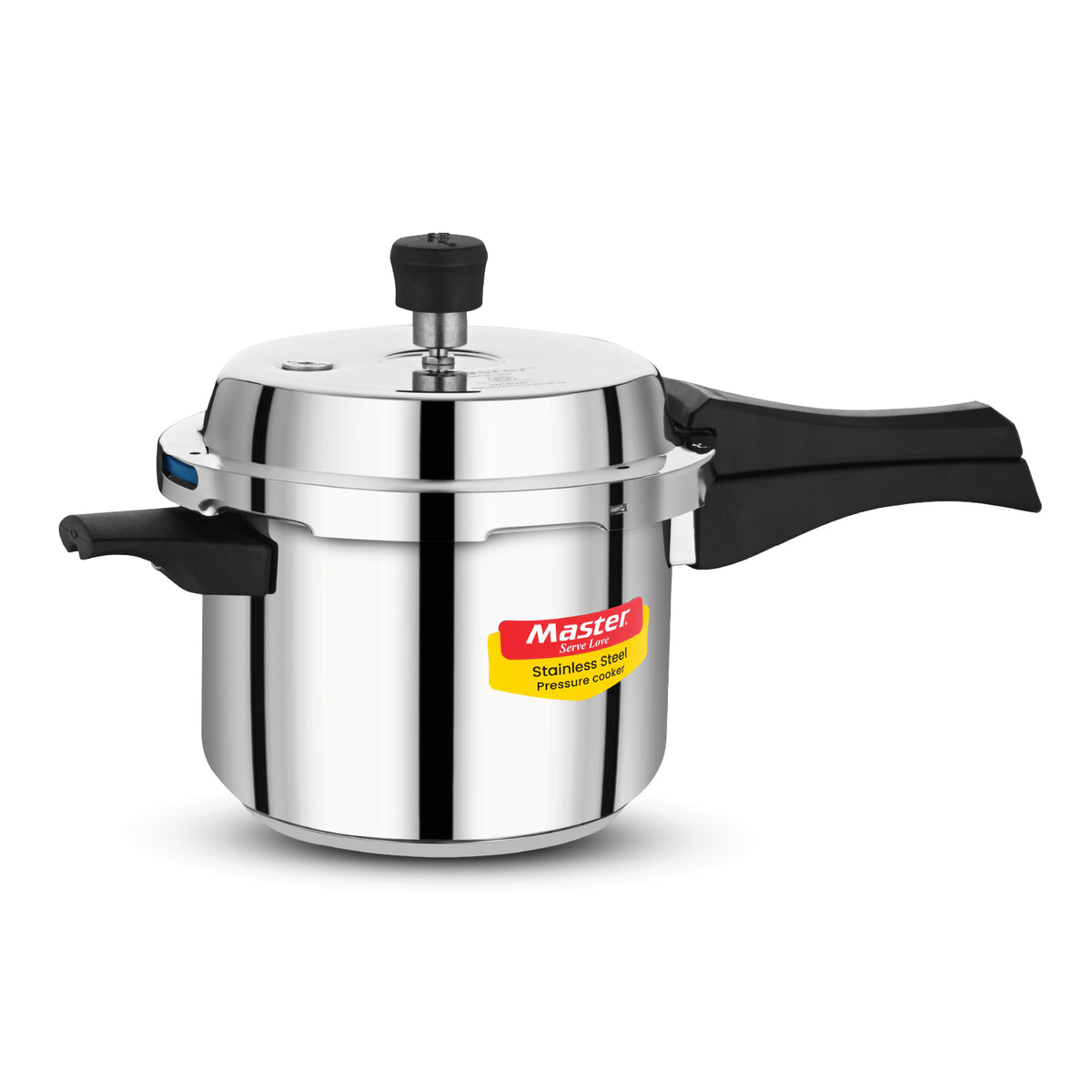 Vistaar Stainless Steel Wide Body Outer Lid Pressure Cooker – 3 L