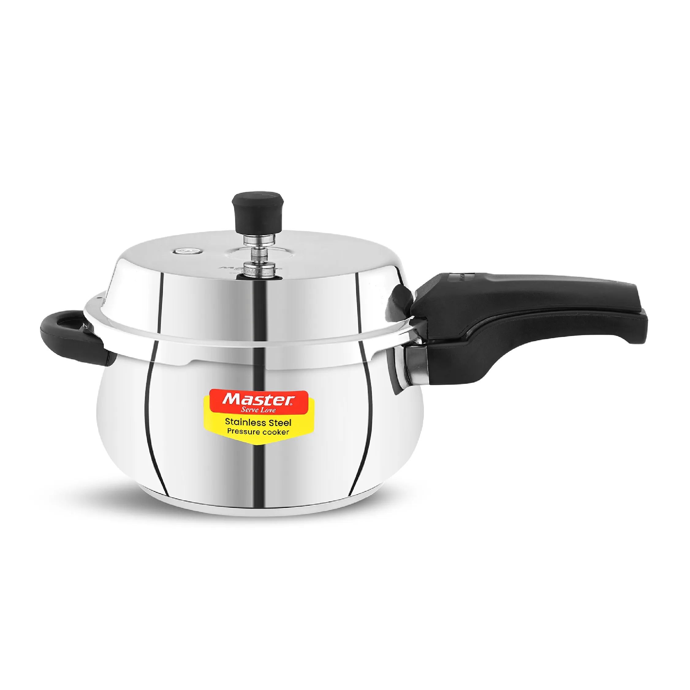 Nexa 3L Stainless Steel Outer Lid Handi Pressure Cooker - Induction Base