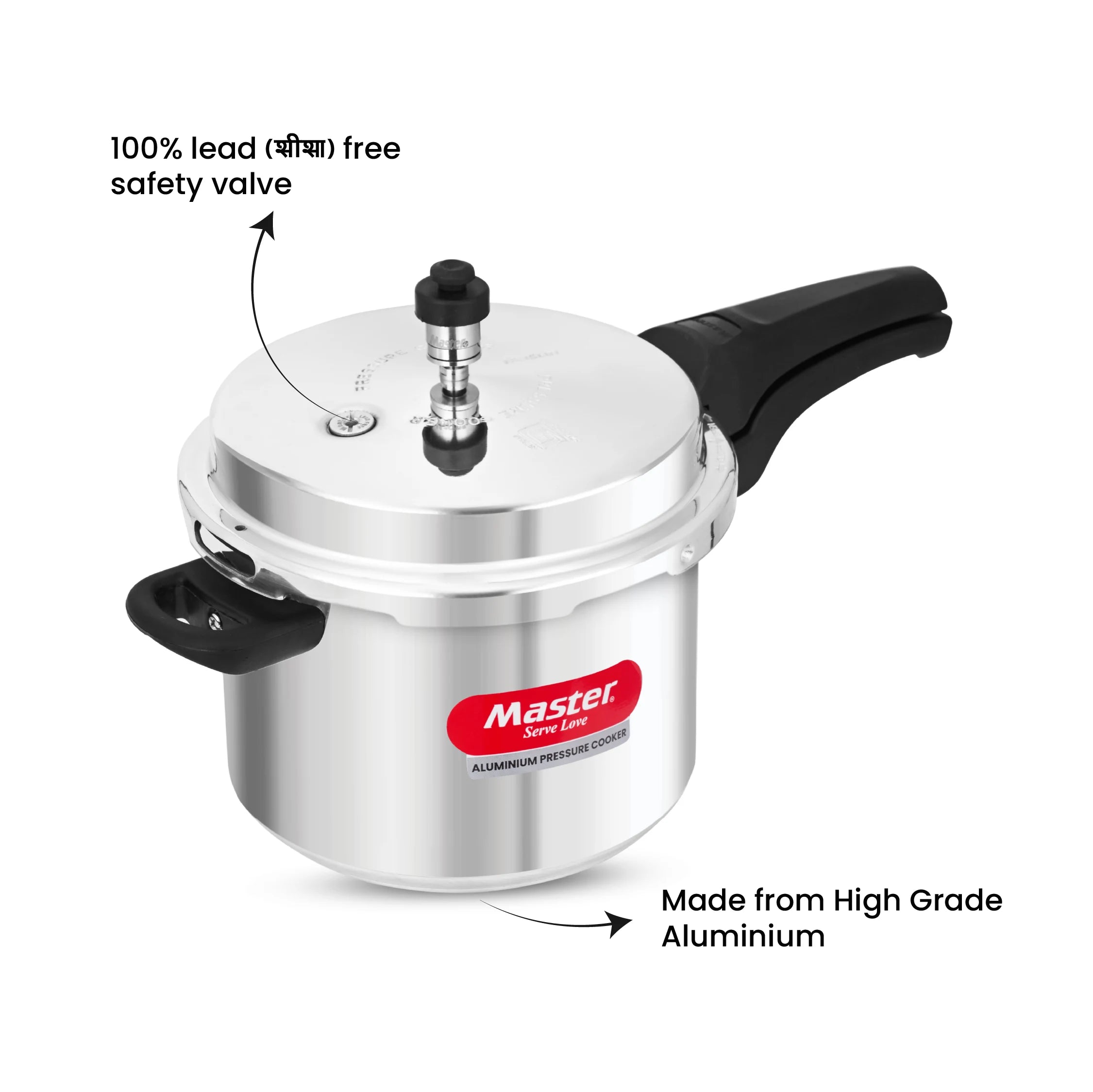 Perfect Aluminium Outer Lid Pressure Cooker Combo - 5L + 3L + 2L Pan