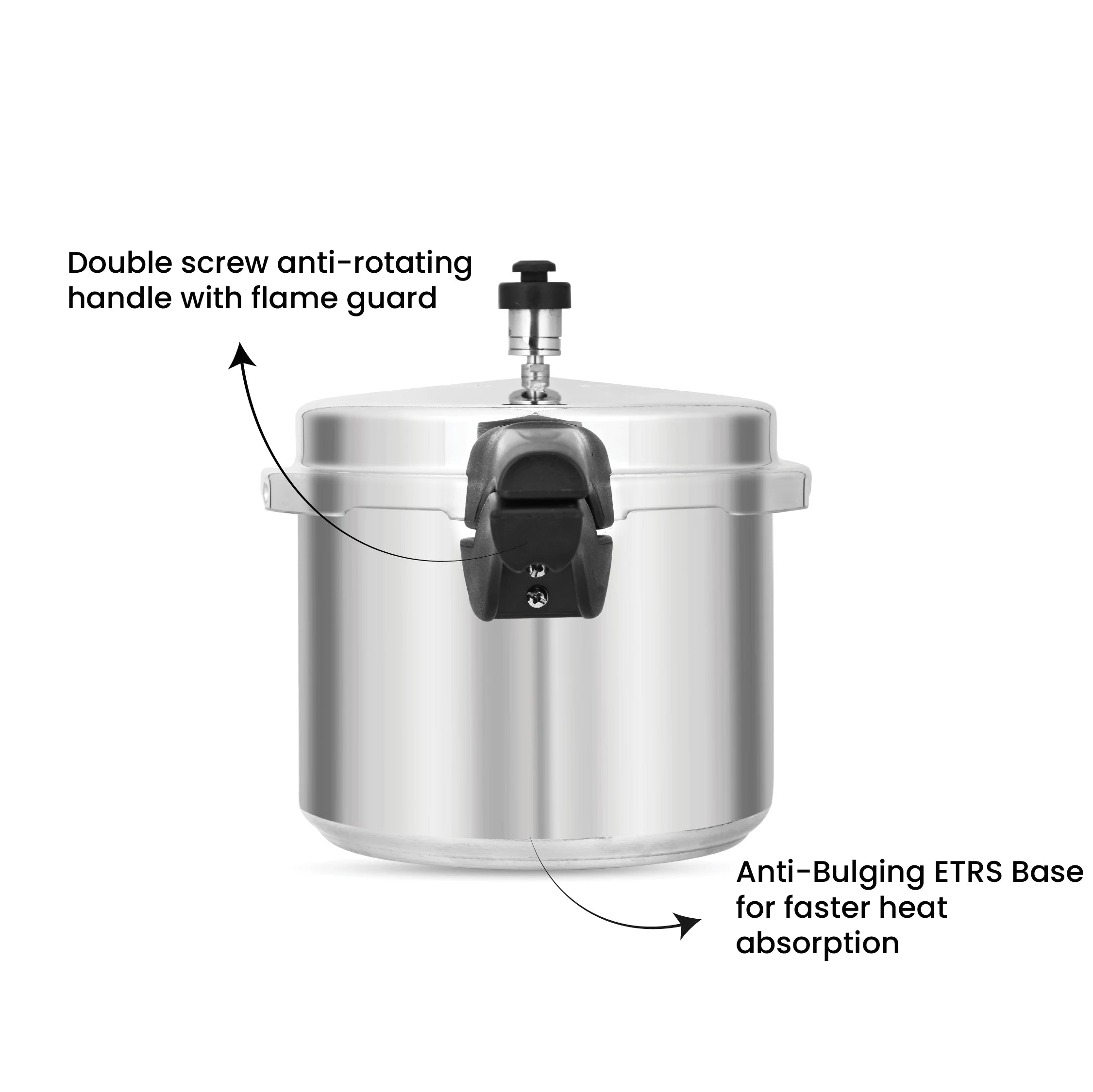 Perfect Aluminium Outer Lid Pressure Cooker Combo - 5L + 3L + 2L Pan