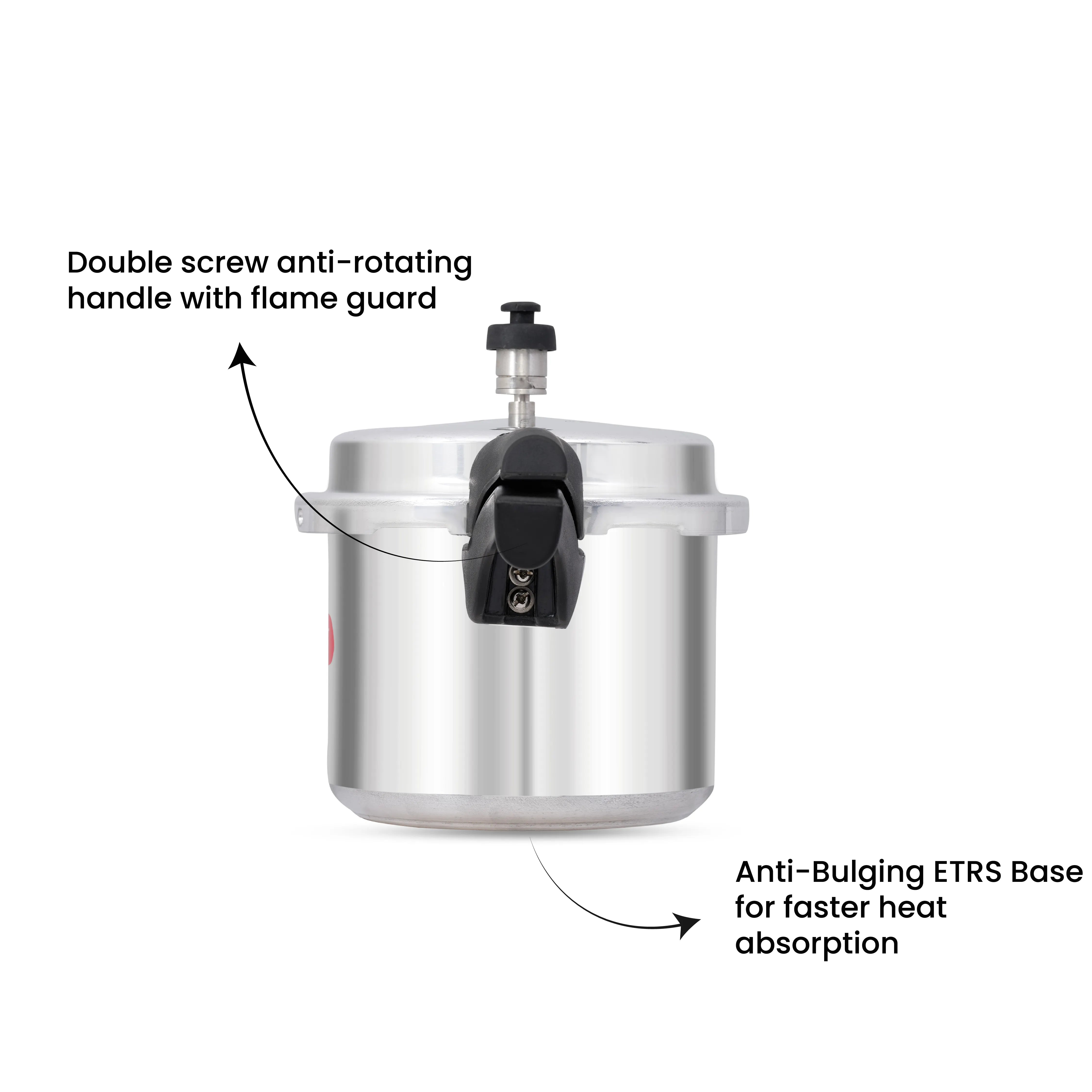 Perfect Aluminium Outer Lid Pressure Cooker Combo - 3L + 2L Pan - Induction Base