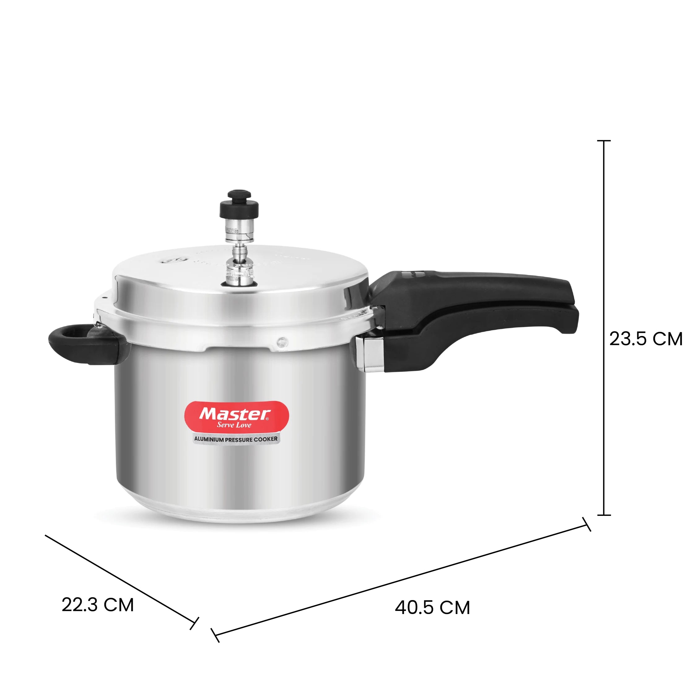 Perfect Aluminium Outer Lid Pressure Cooker Combo - 5L + 3L + 2L Pan