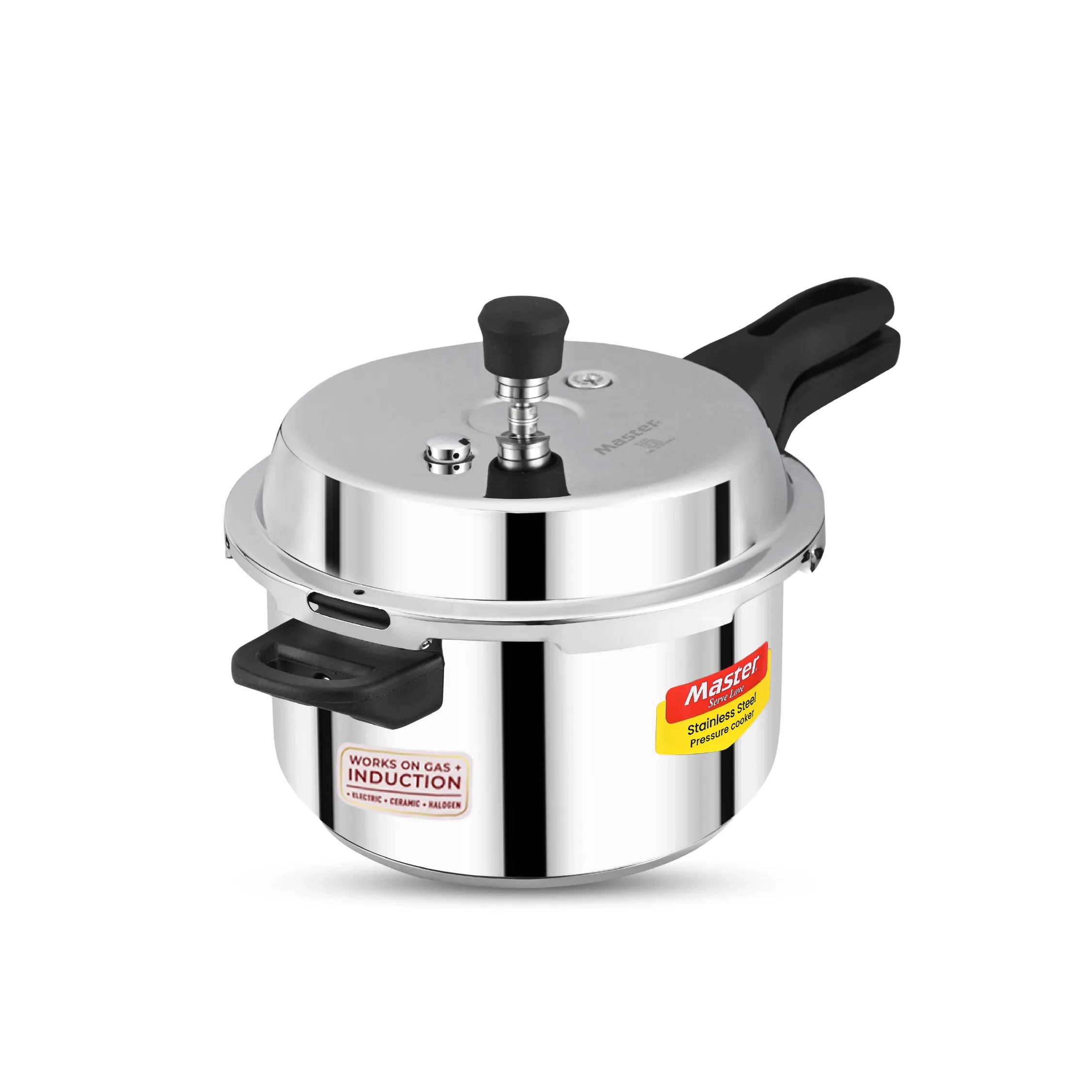 Prima 5L Stainless Steel Outer Lid Pressure Cooker - Induction Base