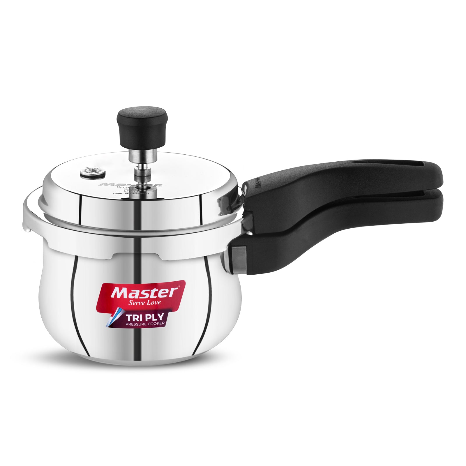 Robusta 1.5L Tri Ply Outer Lid Handi Pressure Cooker - Induction Base